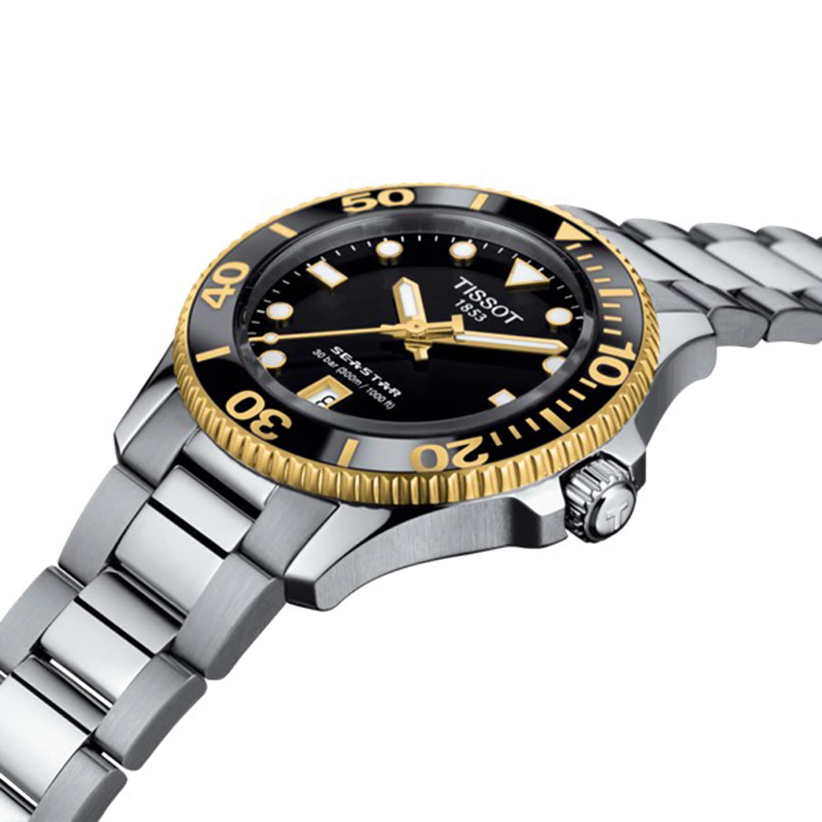 Replica Tissot Seastar 100 36mm Unisex details T1202102105100 2 Replica Tissot Seastar 100 36mm Unisex details T1202102105100