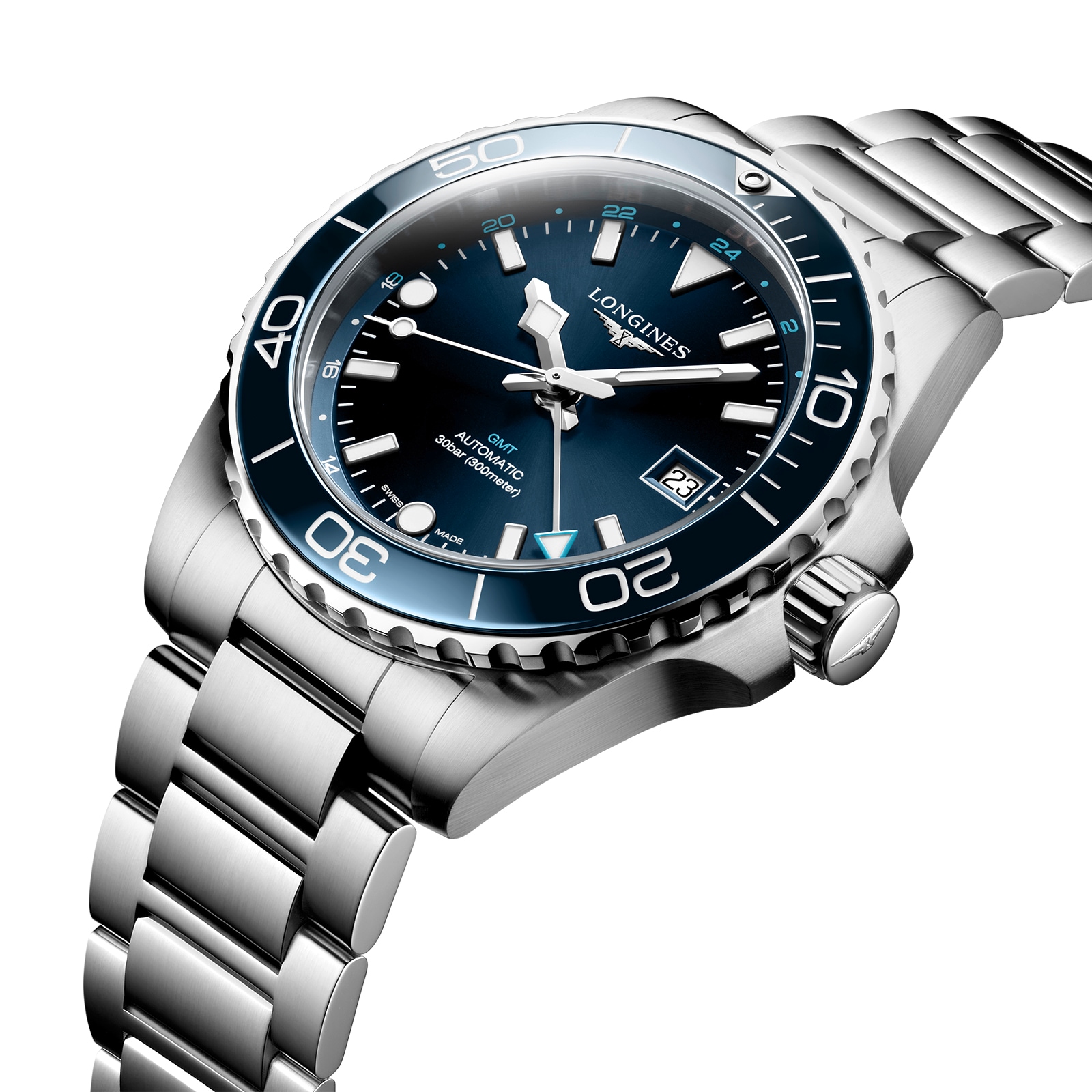 Replica Longines Hydroconquest 41mm Mens details Blue Stainless Steel L37904966 2 Replica Longines Hydroconquest 41mm Mens details Blue Stainless Steel L37904966