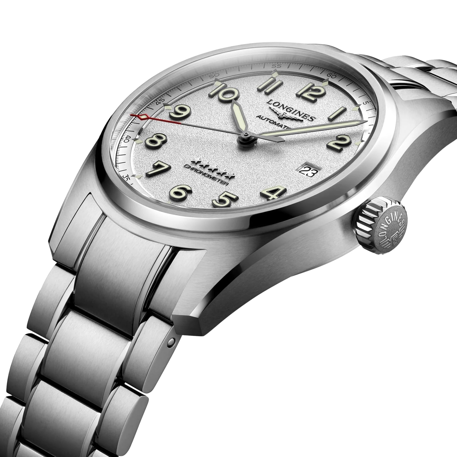 Replica Longines Spirit 40mm Mens details Silver L38104736 2 Replica Longines Spirit 40mm Mens details Silver L38104736