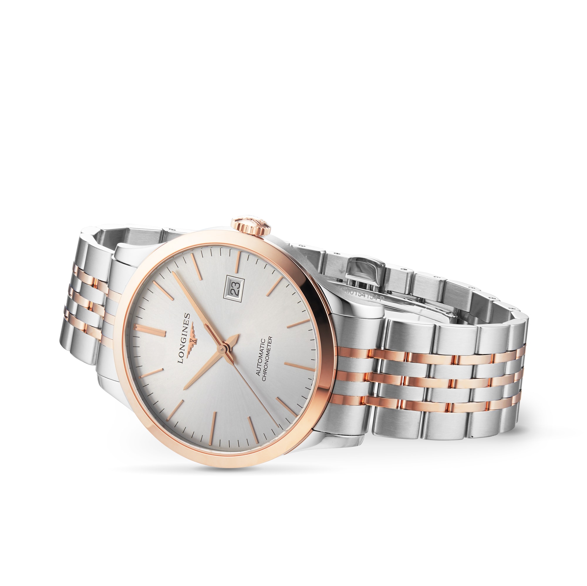 Replica Longines Record 40mm Mens details Sunray Silver L28215727 2 Replica Longines Record 40mm Mens details Sunray Silver L28215727
