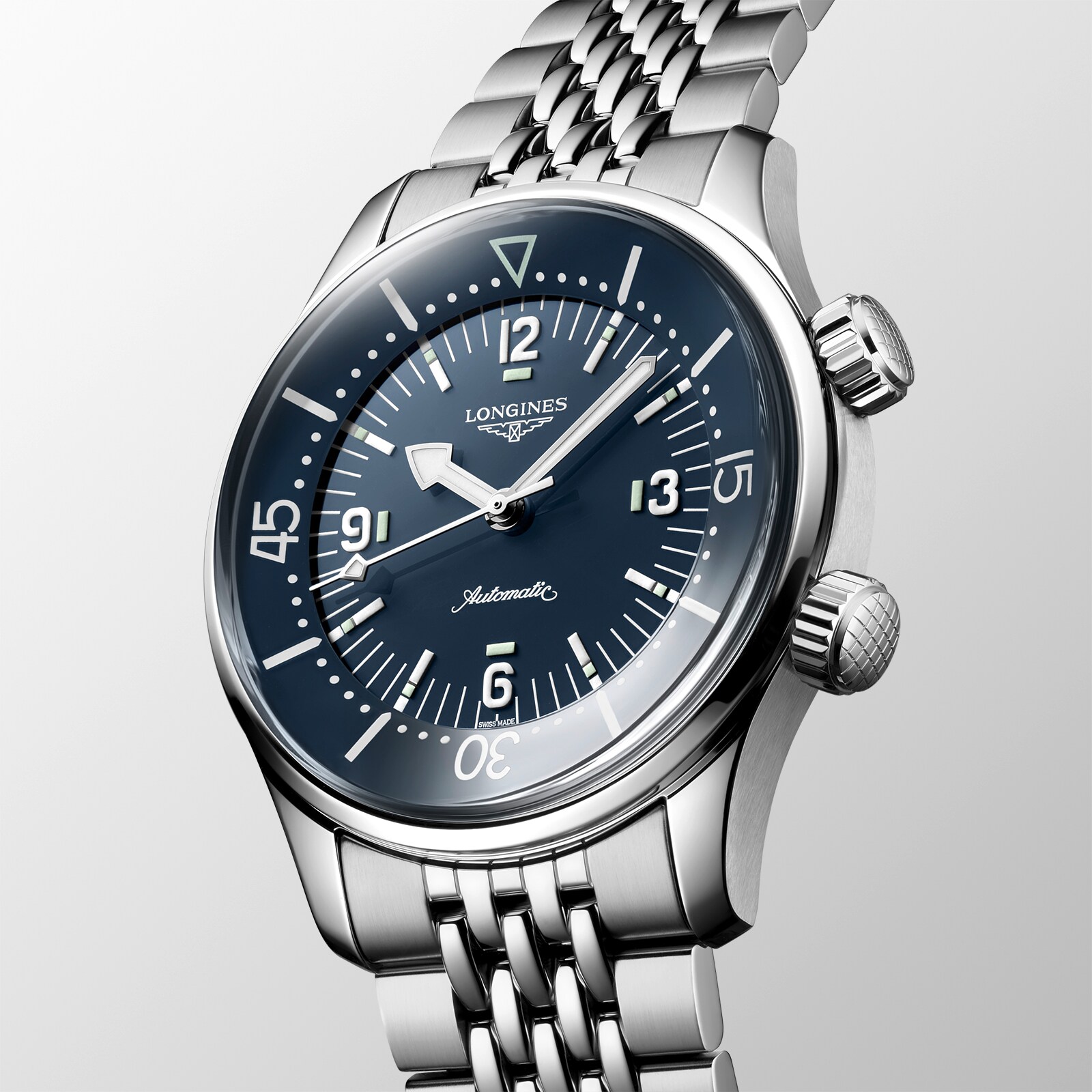 Replica Longines Legend Diver 39mm Mens details Blue Stainless Steel L37644906