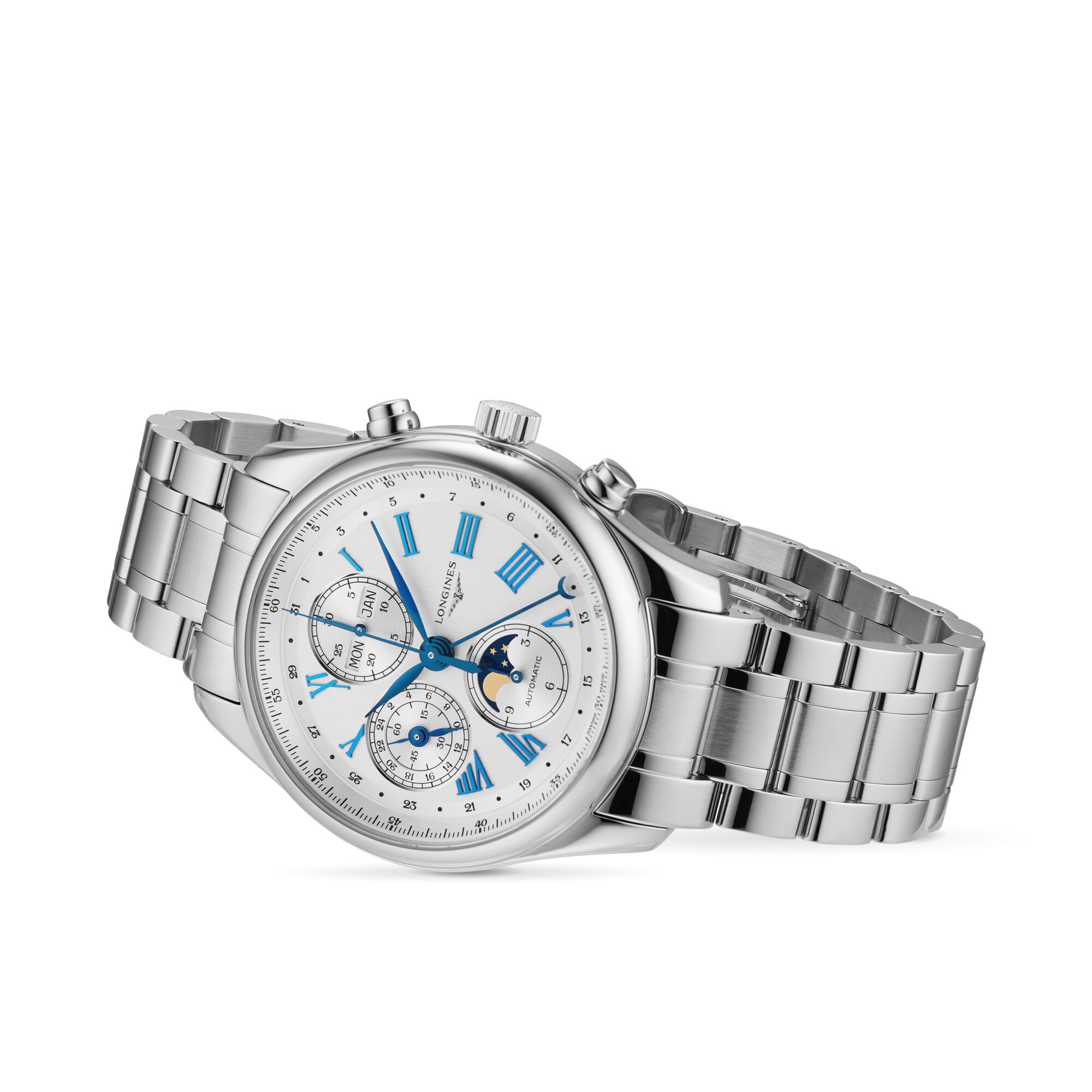 Replica Longines Master Collection 42mm Mens details Silver Stainless Steel L27734716 2 Replica Longines Master Collection 42mm Mens details Silver Stainless Steel L27734716