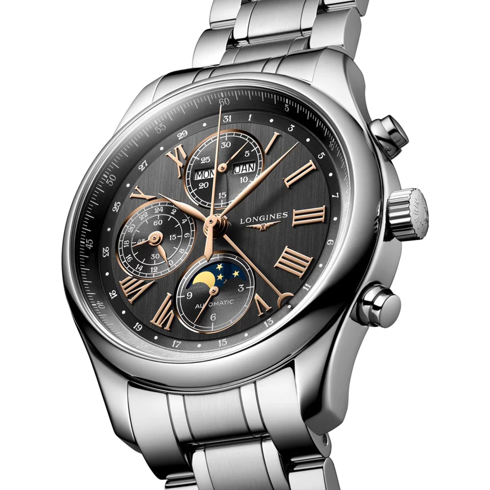 Replica Longines Master Collection 42mm Mens details Black L27734616 2 Replica Longines Master Collection 42mm Mens details Black L27734616