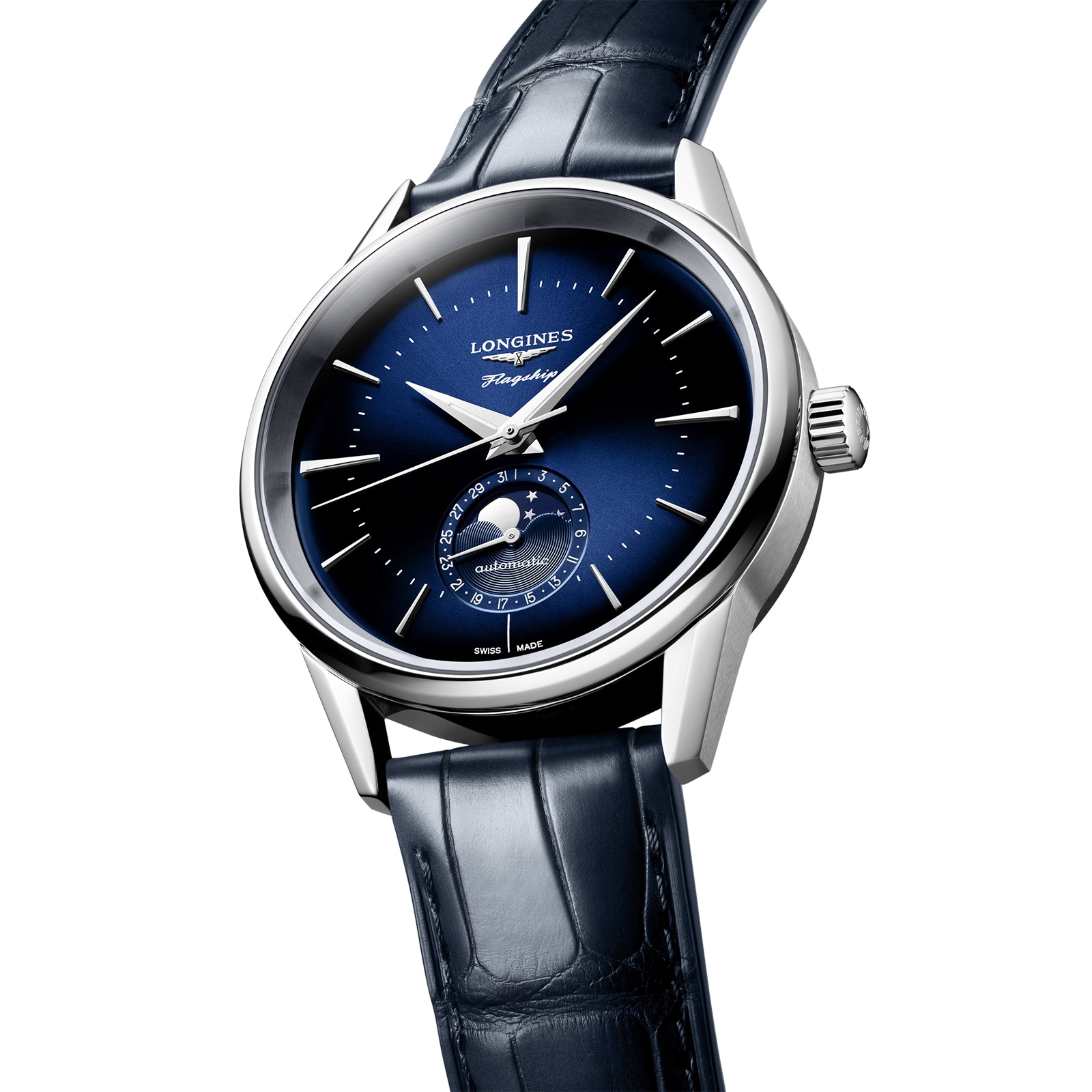 Replica Longines Elegant 38.5mm Mens details Blue L48154922 2 Replica Longines Elegant 38.5mm Mens details Blue L48154922