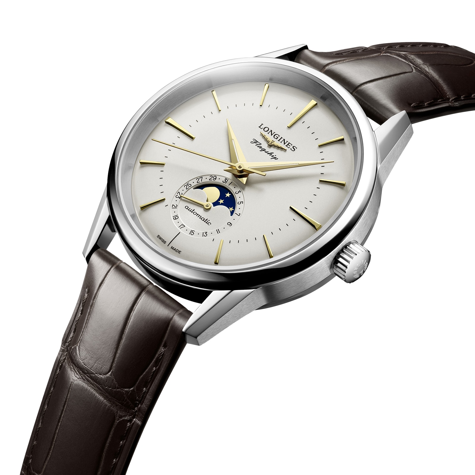 Replica Longines Flagship Elegant 38.5mm Mens details Silver L48154782