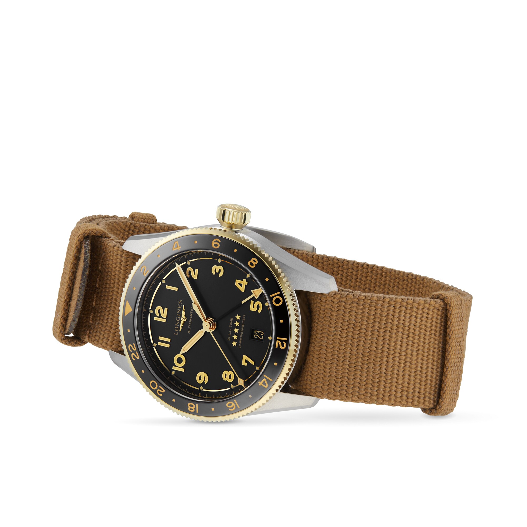 Replica Longines Spirit Zulu Time 39mm Mens details Black L38025539 2 Replica Longines Spirit Zulu Time 39mm Mens details Black L38025539
