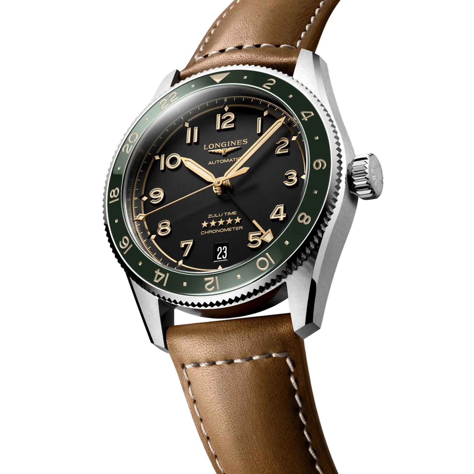 Replica Longines Spirit Zulu Time 39mm Mens details Black L38024632 2 Replica Longines Spirit Zulu Time 39mm Mens details Black L38024632