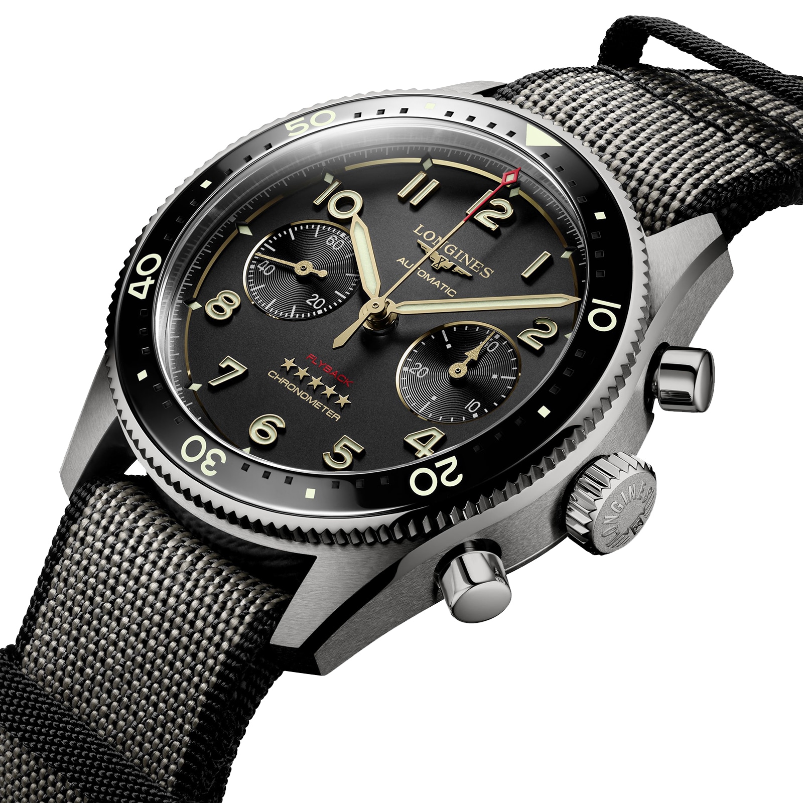 Replica Longines Spirit Flyback Automatic 42mm Mens details Black L38211532 2 Replica Longines Spirit Flyback Automatic 42mm Mens details Black L38211532