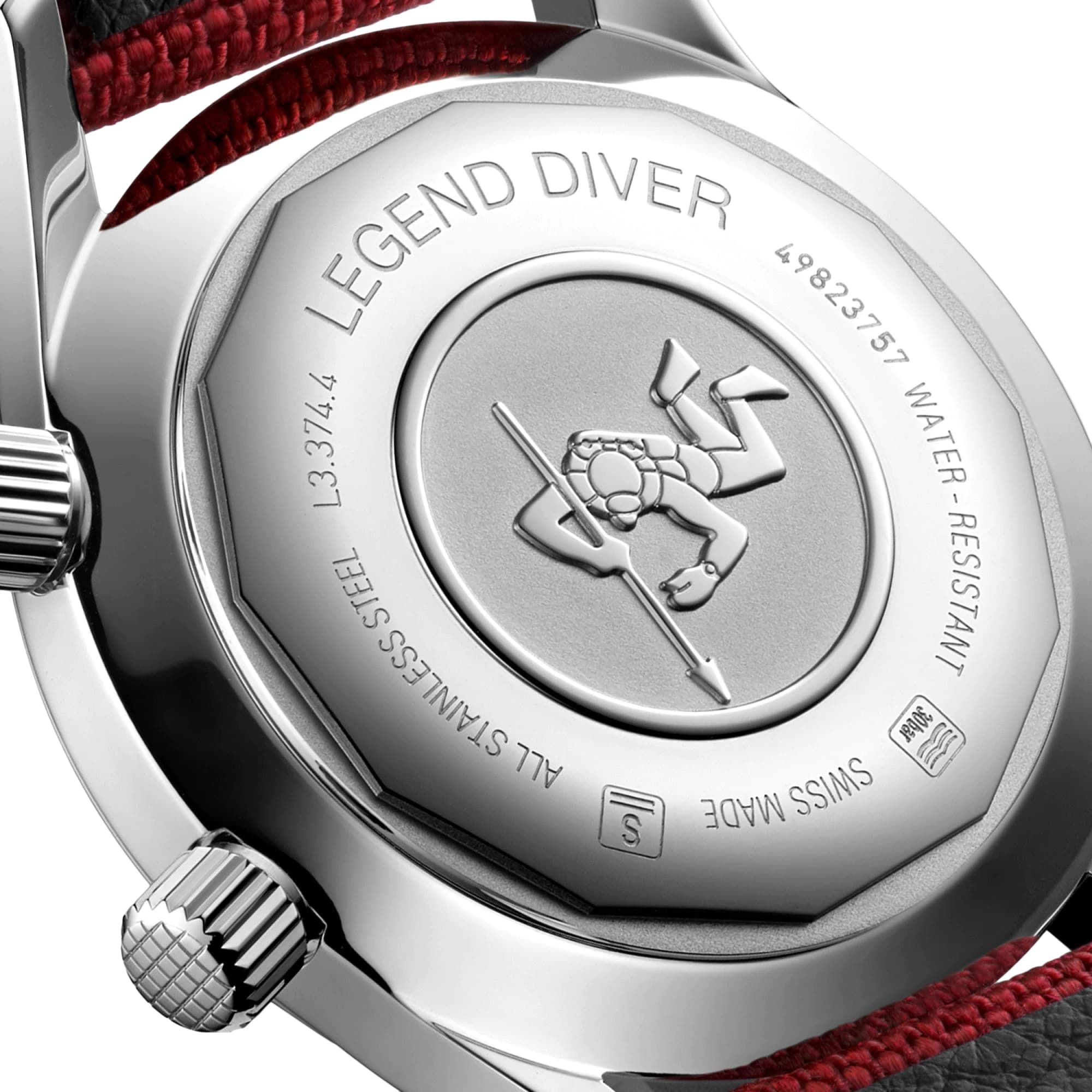 Replica Longines Legend Diver 36mm Mens details Red L33744402 2 Replica Longines Legend Diver 36mm Mens details Red L33744402