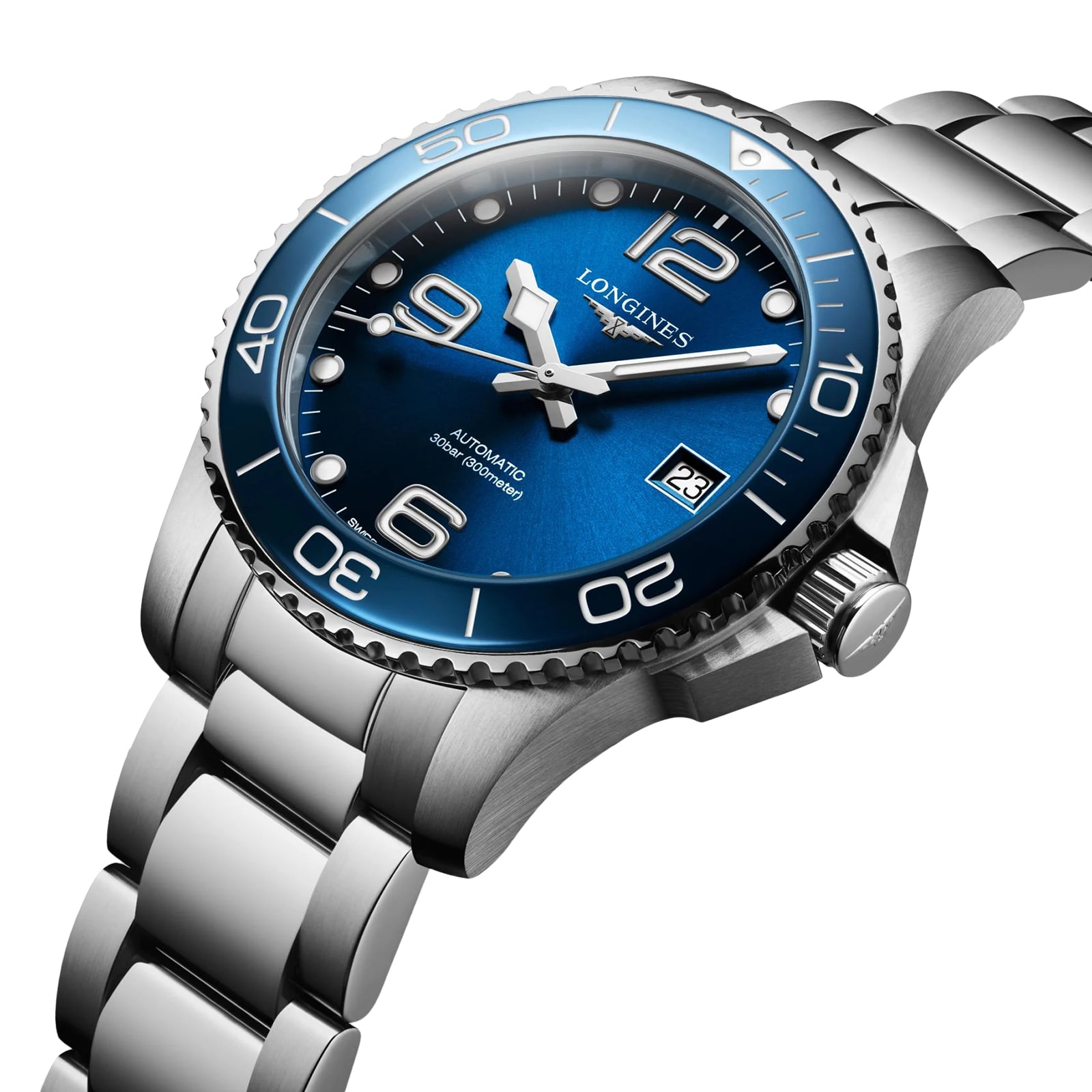 Replica Longines HydroConquest 39mm Mens details Blue L37804966 2 Replica Longines HydroConquest 39mm Mens details Blue L37804966
