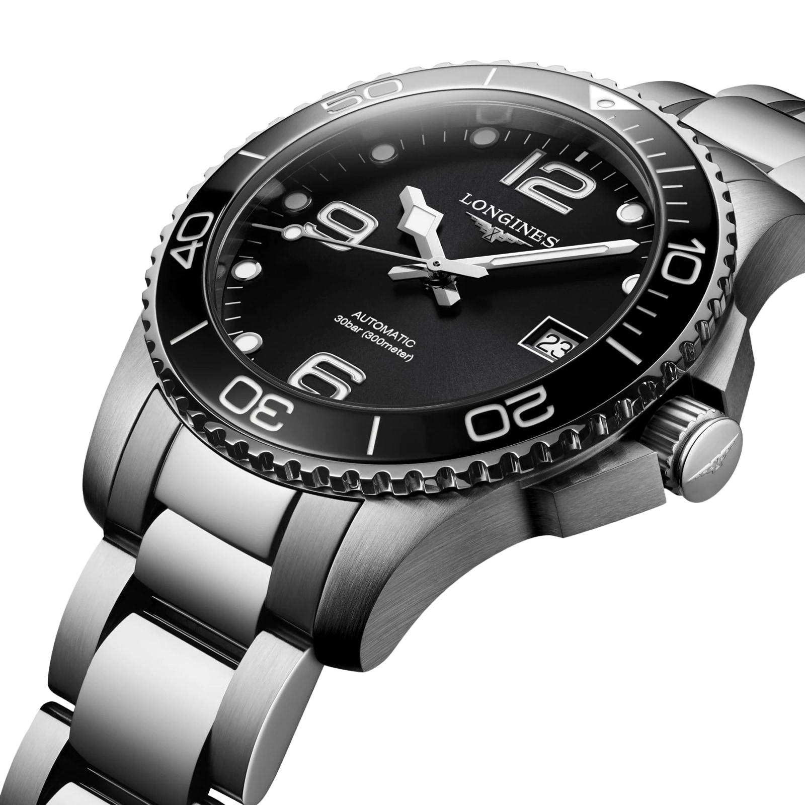 Replica Longines HydroConquest 39mm Mens details Black L37804566 2 Replica Longines HydroConquest 39mm Mens details Black L37804566