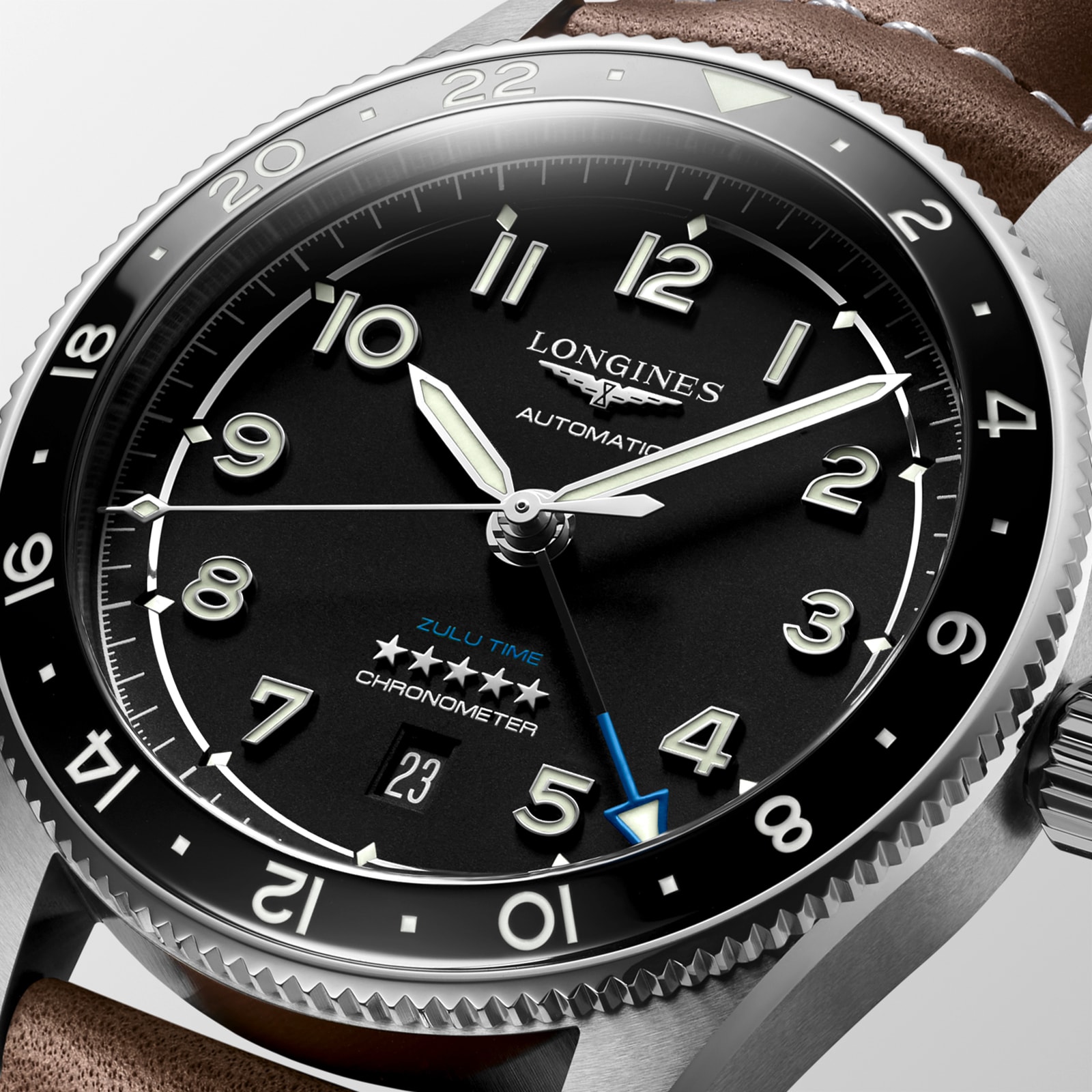 Replica Longines Spirit Zulu Time Pioneering time zones 42mm L38124532 2 Replica Longines Spirit Zulu Time Pioneering time zones 42mm L38124532
