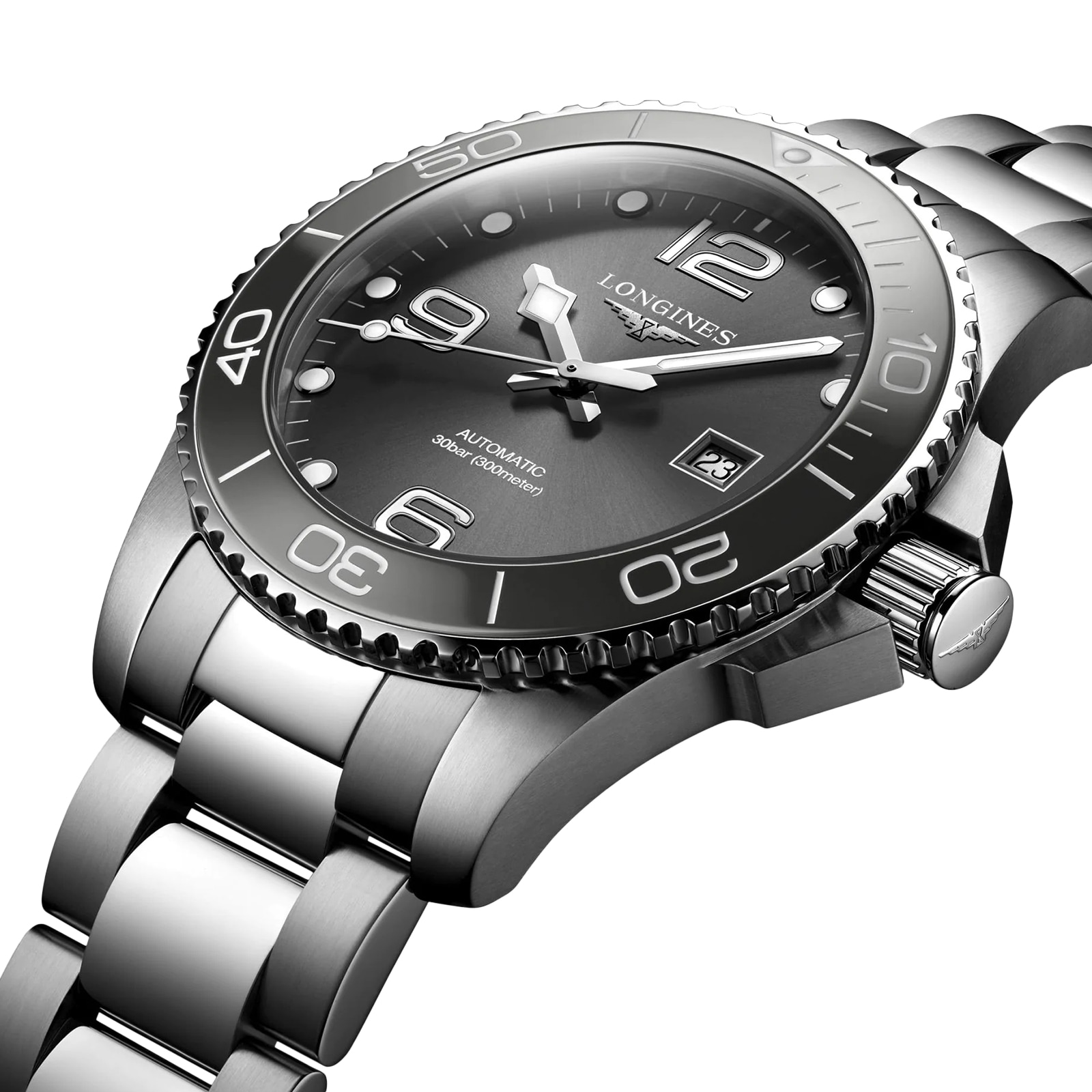 Replica Longines HydroConquest 43mm Mens details Grey L37824766 2 Replica Longines HydroConquest 43mm Mens details Grey L37824766