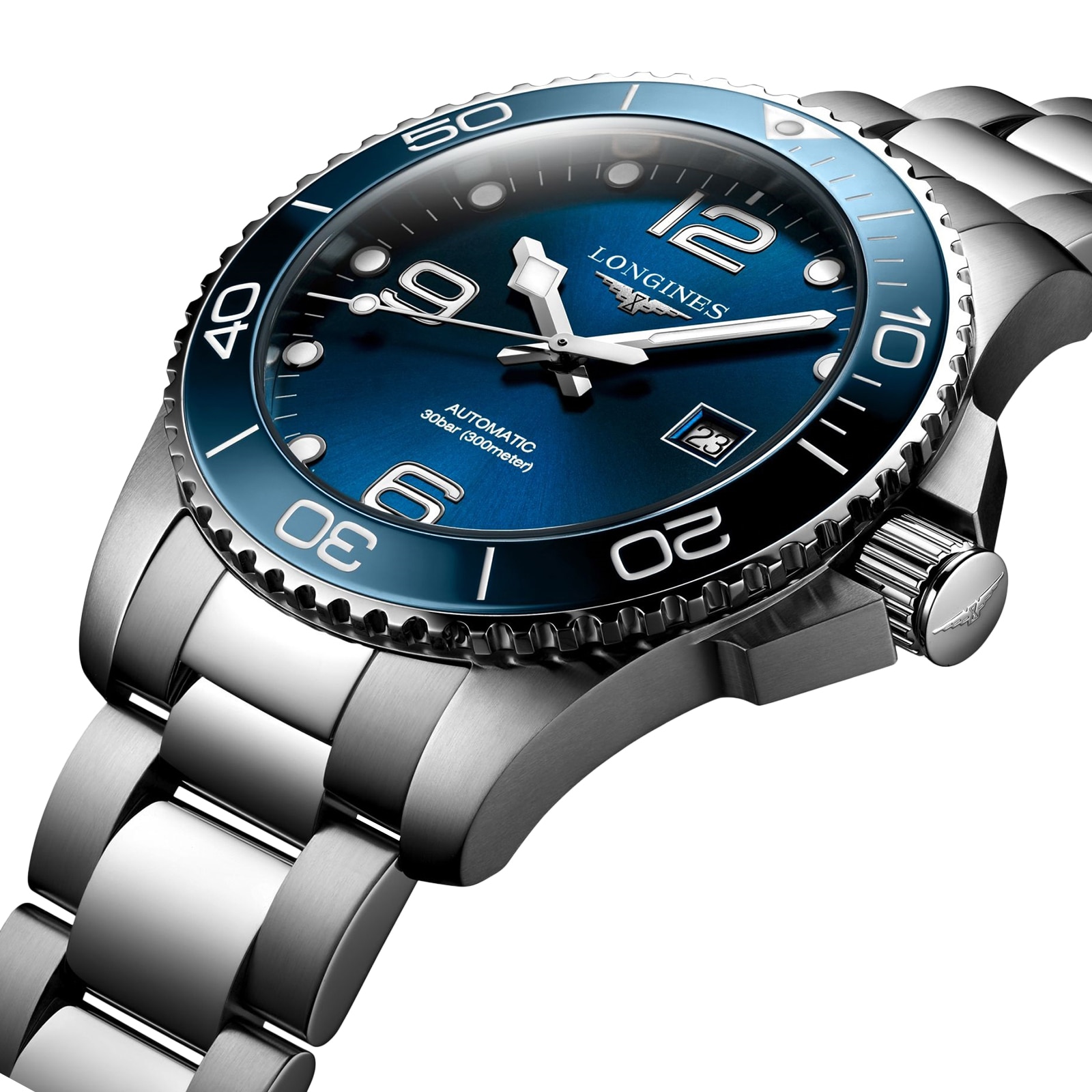 Replica Longines HydroConquest 43mm Mens details Blue L37824966