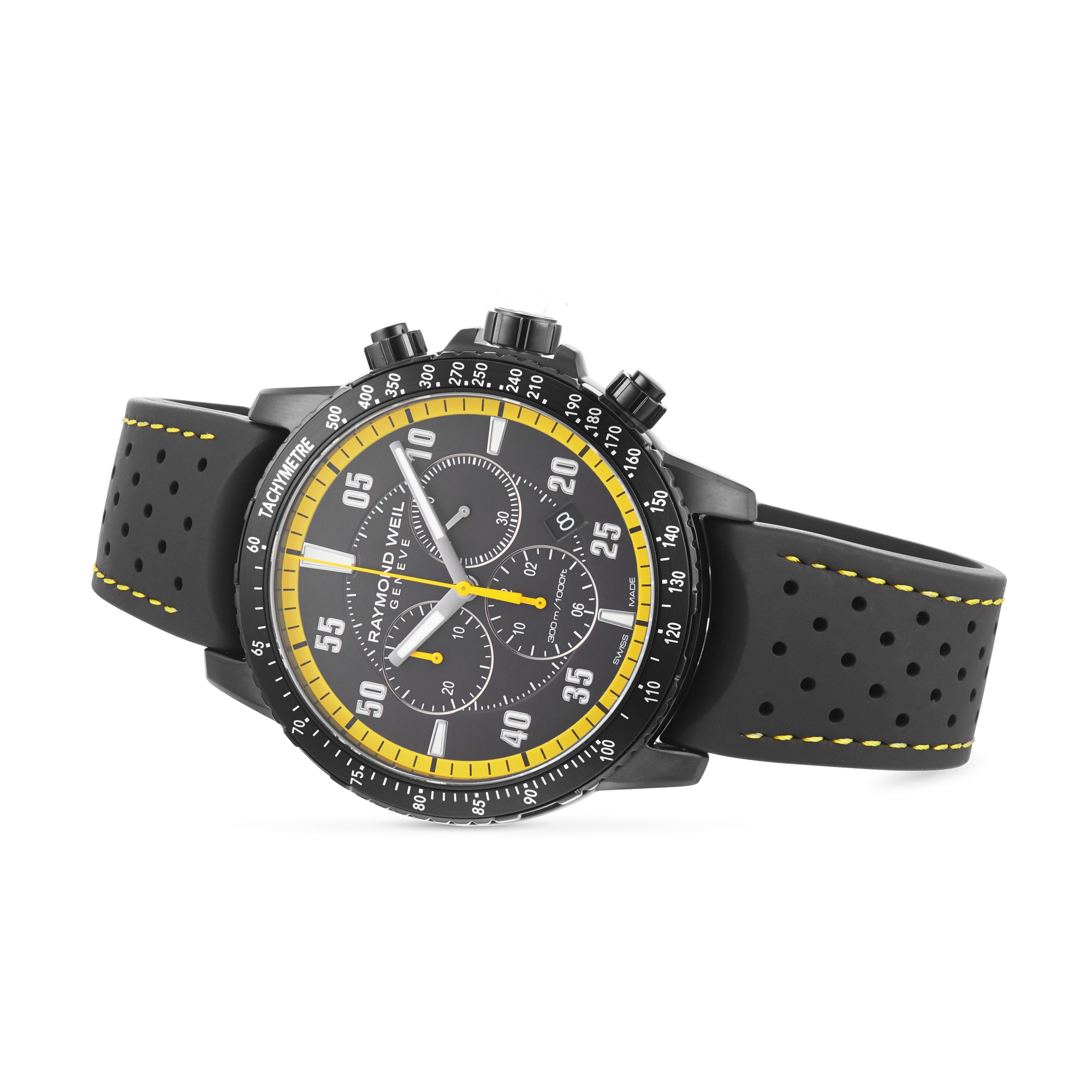 Replica Raymond Weil Tango 43mm Mens details Black Rubber 8570-BKR-05275 2 Replica Raymond Weil Tango 43mm Mens details Black Rubber 8570-BKR-05275