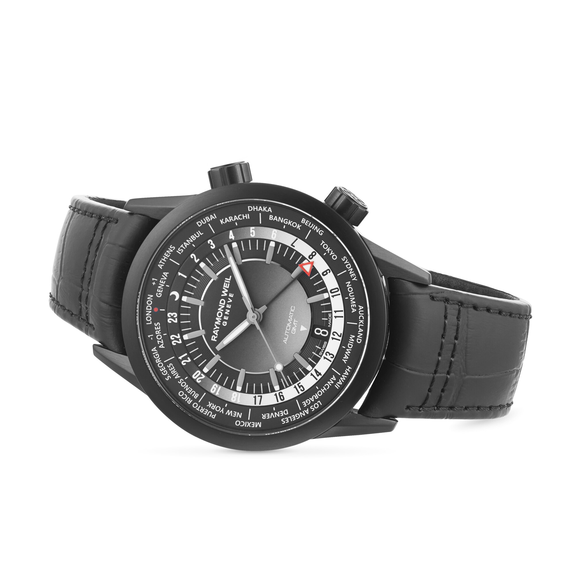 Replica Raymond Weil Freelancer 40.5mm Mens details Black 2765-BKC-20001