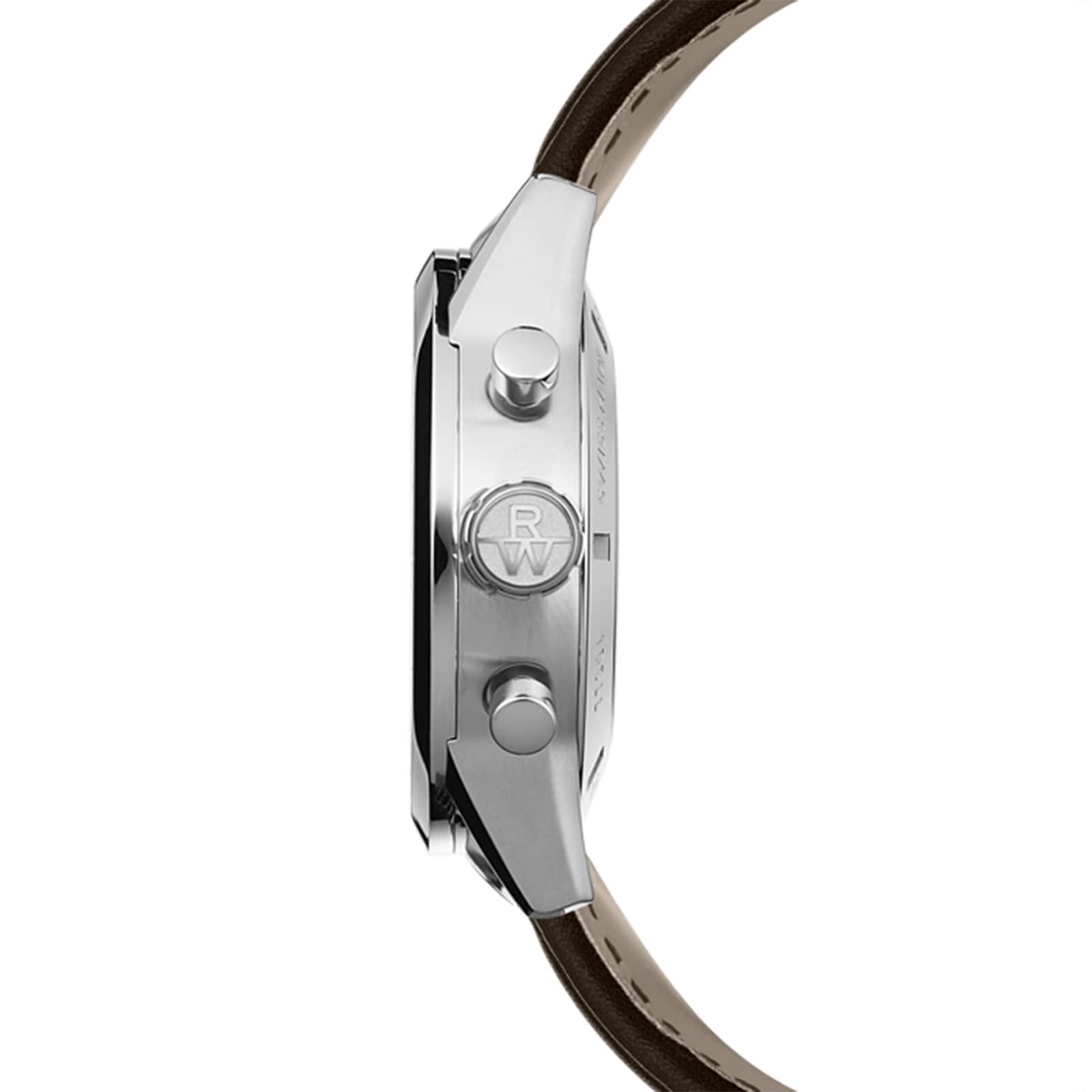 Replica Raymond Weil Freelancer Mens Chronograph Leather details 42mm 7732-STC-65201