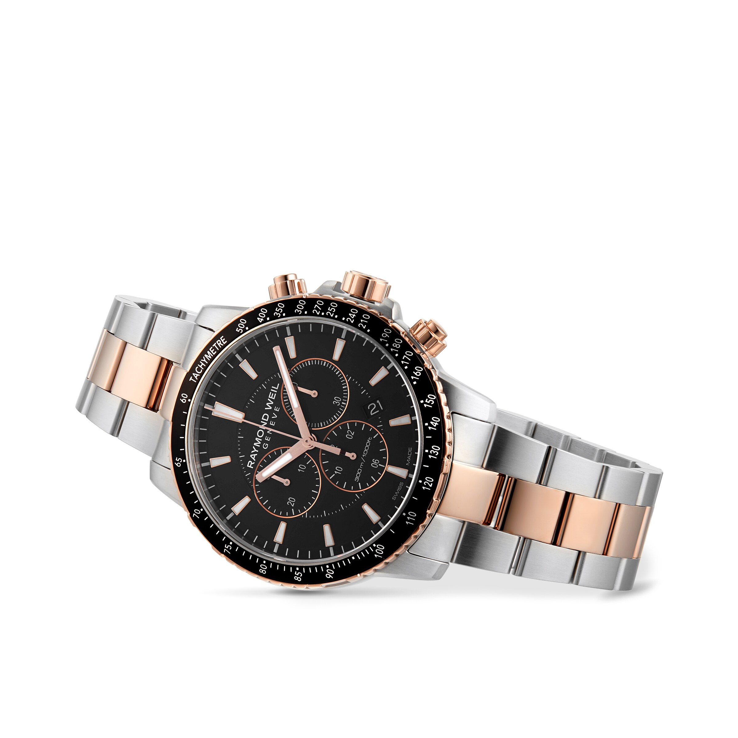 Replica Raymond Weil Tango Two Tone Chronograph 44mm Mens details 8570-SP5-20001 2 Replica Raymond Weil Tango Two Tone Chronograph 44mm Mens details 8570-SP5-20001