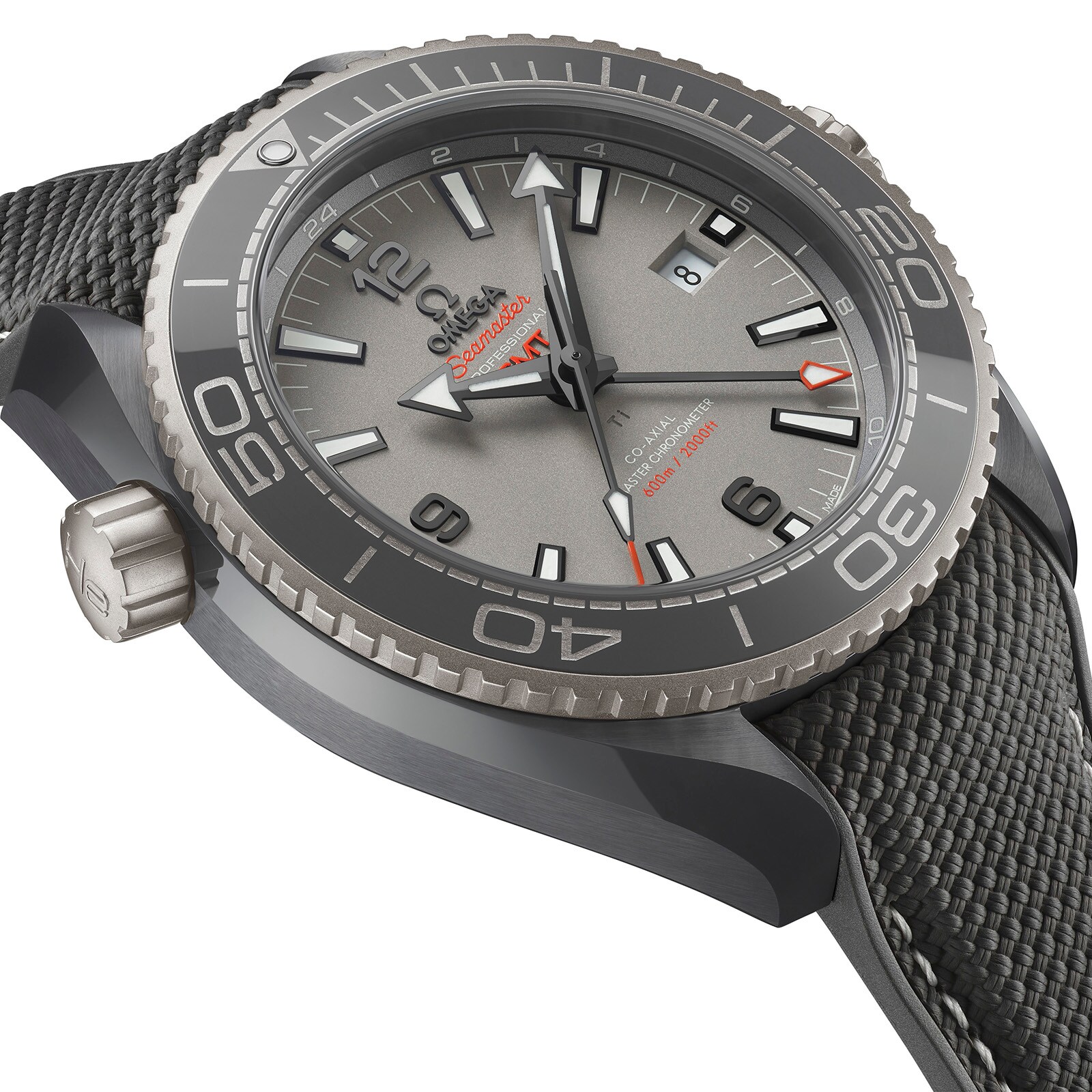 Replica Omega Seamaster Planet Ocean 600M Co-Axial Master Chronometer GMT 45.5mm Mens details Grey O21592462299002