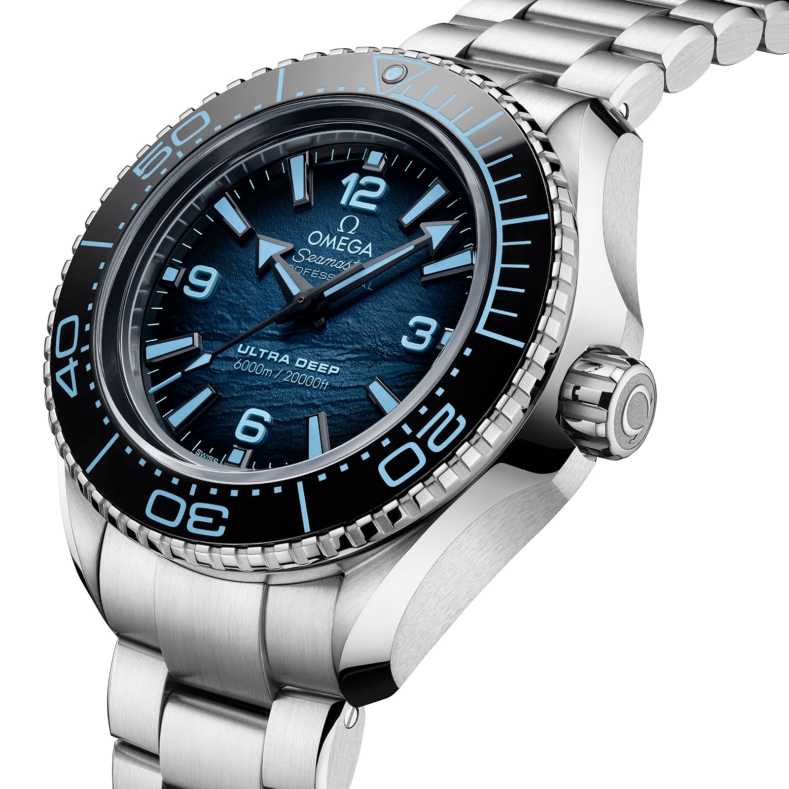 Replica Omega Seamaster Planet Ocean 6000M Co-Axial Master Chronometer 45.5mm Summer Blue O21530462103002