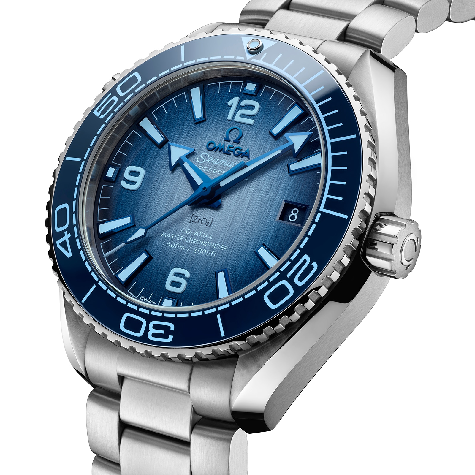 Replica Omega Seamaster Planet Ocean 600M Co-Axial Master Chronometer 39.5mm Summer Blue O21530402003002 2 Replica Omega Seamaster Planet Ocean 600M Co-Axial Master Chronometer 39.5mm Summer Blue O21530402003002