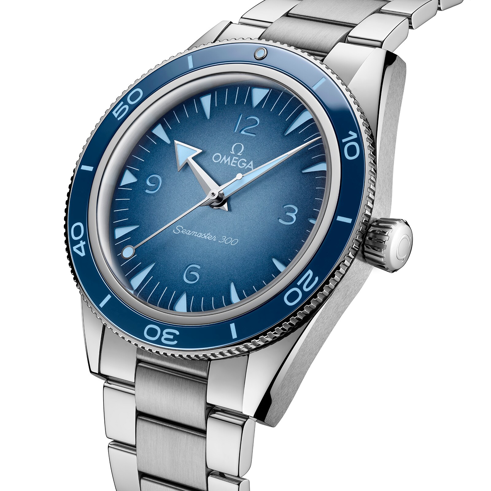 Replica Omega Seamaster 300M Co-Axial Master Chronometer 41mm Summer Blue O23430412103002 2 Replica Omega Seamaster 300M Co-Axial Master Chronometer 41mm Summer Blue O23430412103002