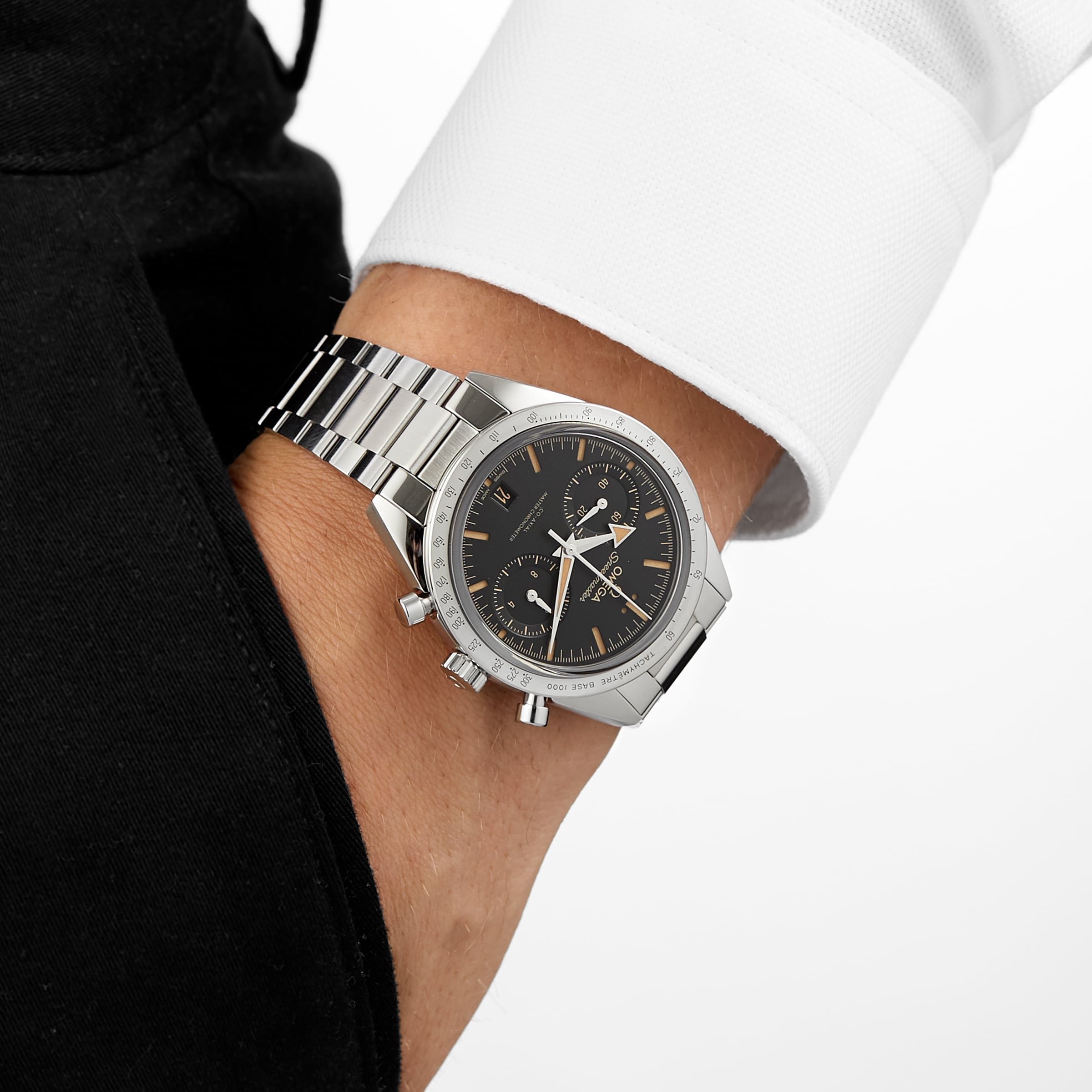 Replica Omega Speedmaster 57 Co-Axial Master Chronometer Chronograph 40.5mm Mens details Black O33210415101001 2 Replica Omega Speedmaster 57 Co-Axial Master Chronometer Chronograph 40.5mm Mens details Black O33210415101001