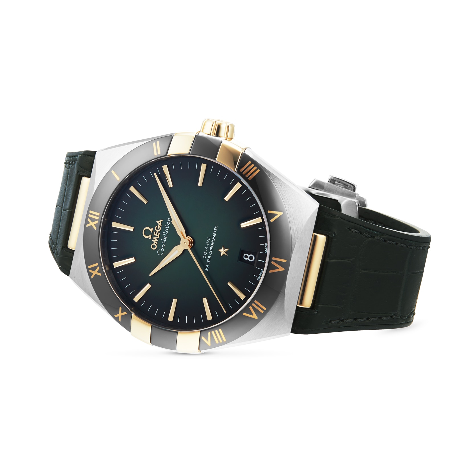 Replica Omega Constellation Co-Axial Master Chronometer 41mm Mens details Green O13123412110001