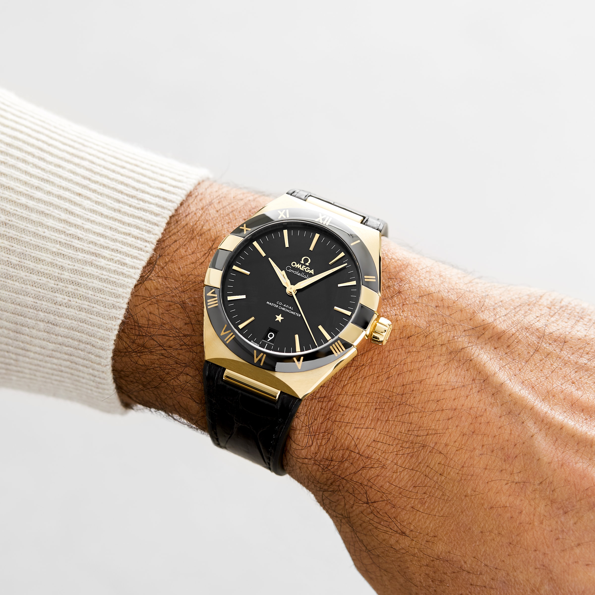 Replica Omega Constellation Co-Axial Master Chronometer 41mm Mens details Yellow Gold O13163412101001