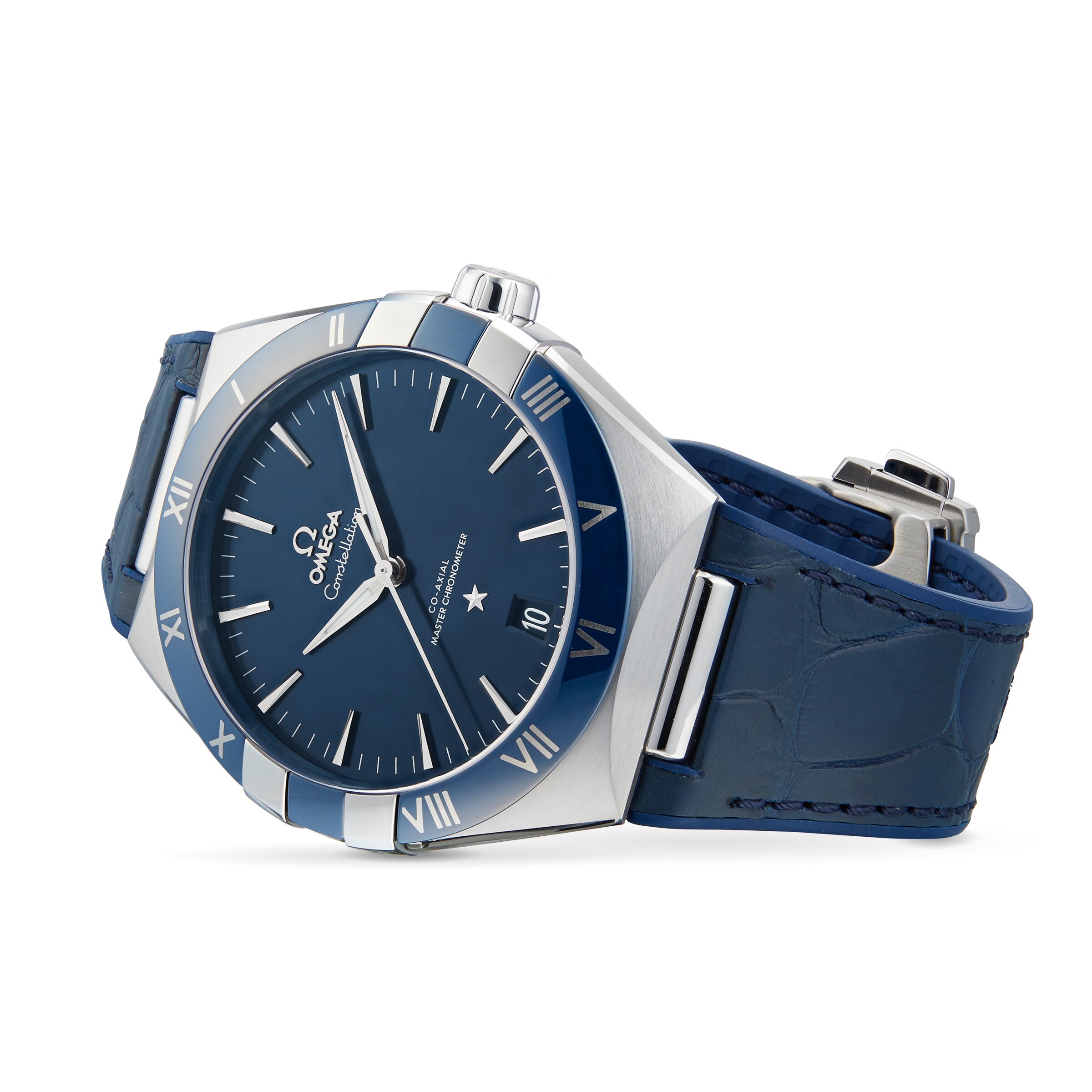 Replica Omega Constellation Co-Axial Master Chronometer 41mm Mens details Blue O13133412103001