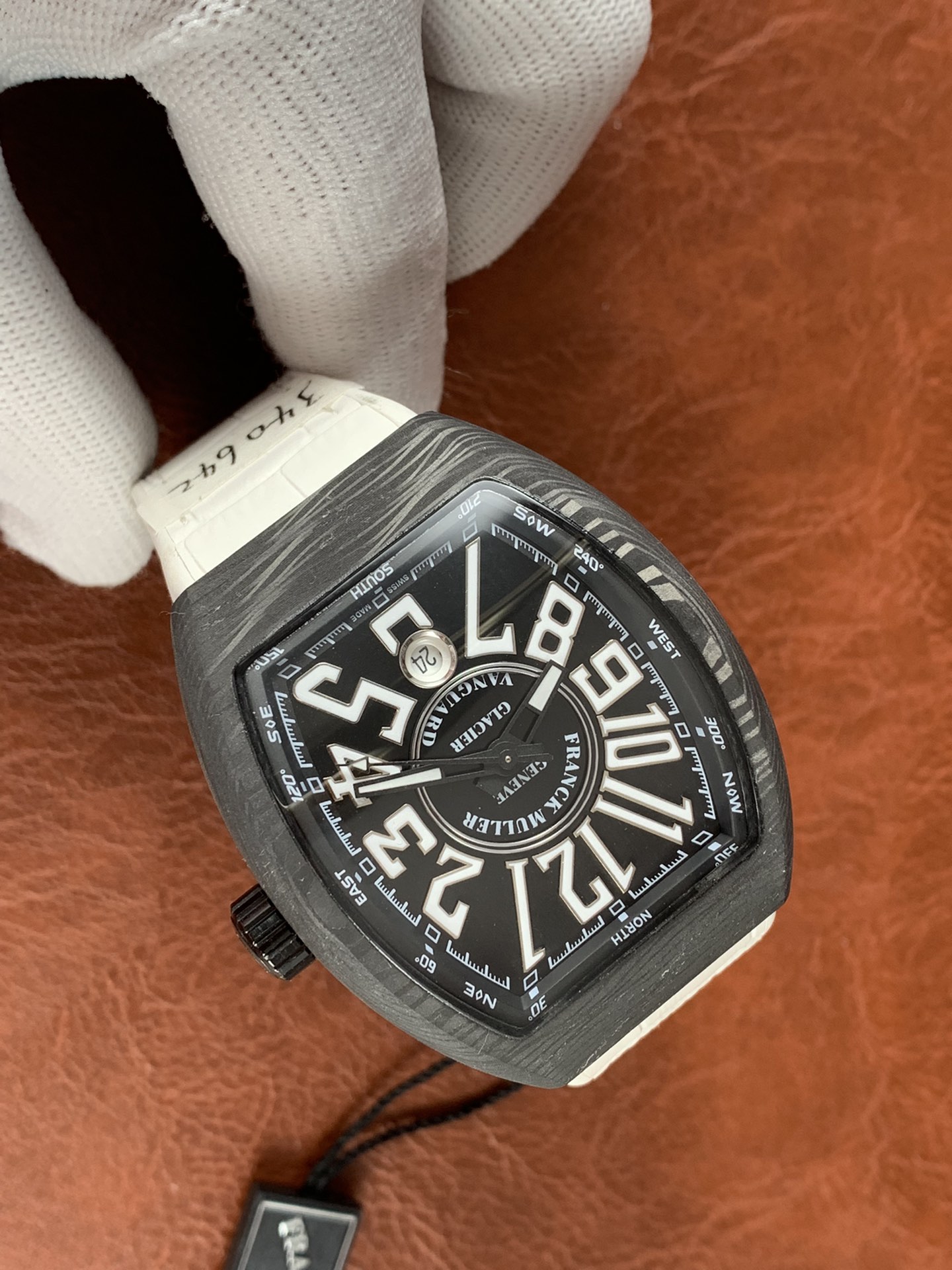 Replica Franck Muller Mens Vanguard Glacier V 45 SC DT AC.GL