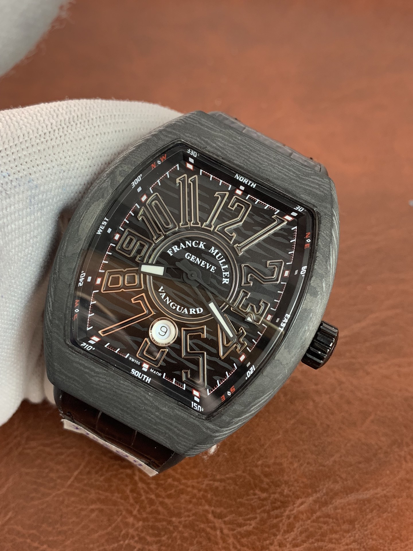 Replica Franck Muller Mens V 45 SC DT CARBONE NR (NR) CARB