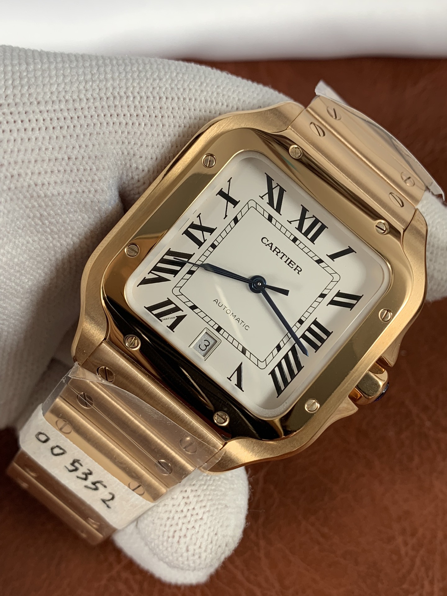 Replica Cartier Men Santos De Cartier Mens XL WGSA0018 3 Replica Cartier Men Santos De Cartier Mens XL WGSA0018