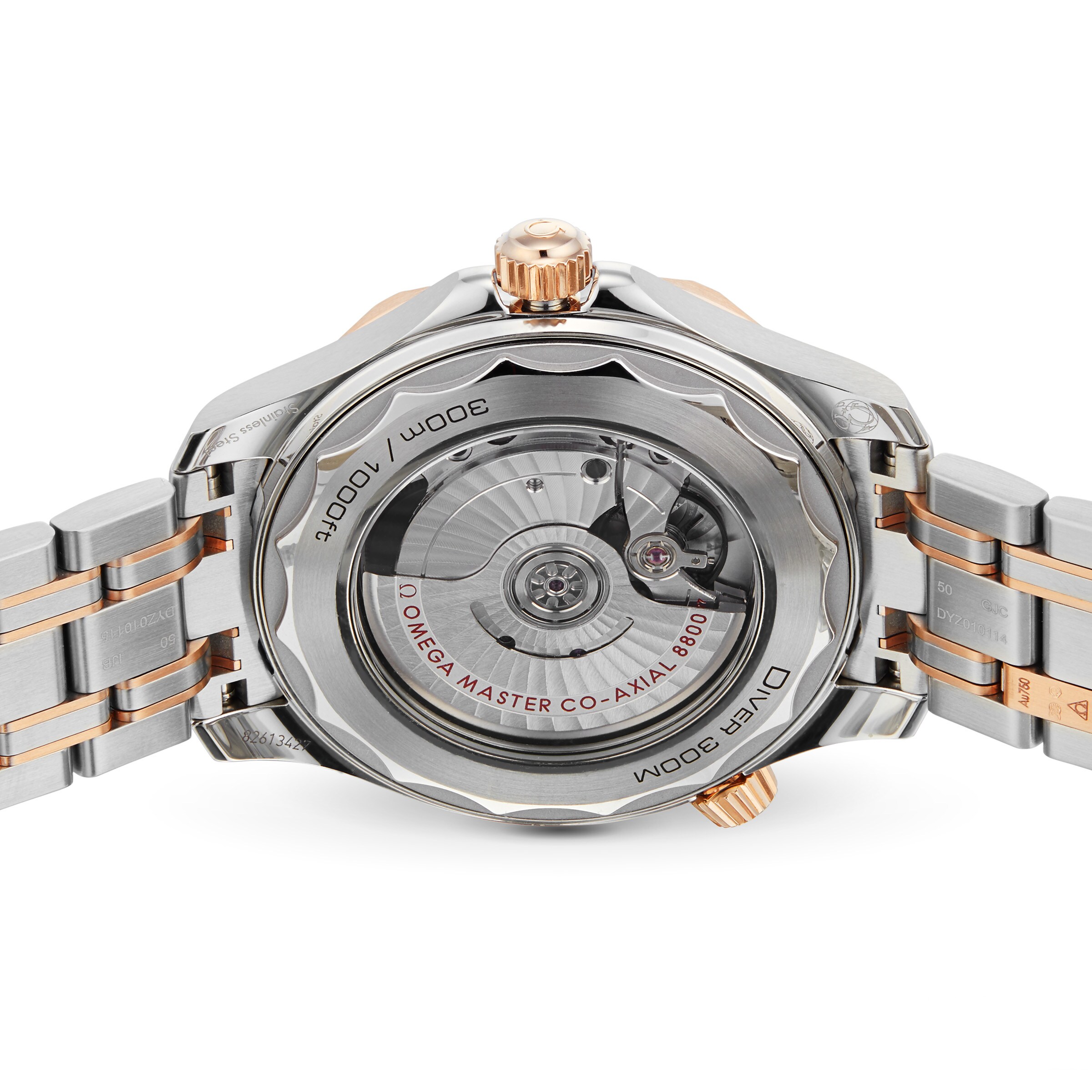 Replica Omega Seamaster Diver 300 Co-Axial Mens details O21020422001001