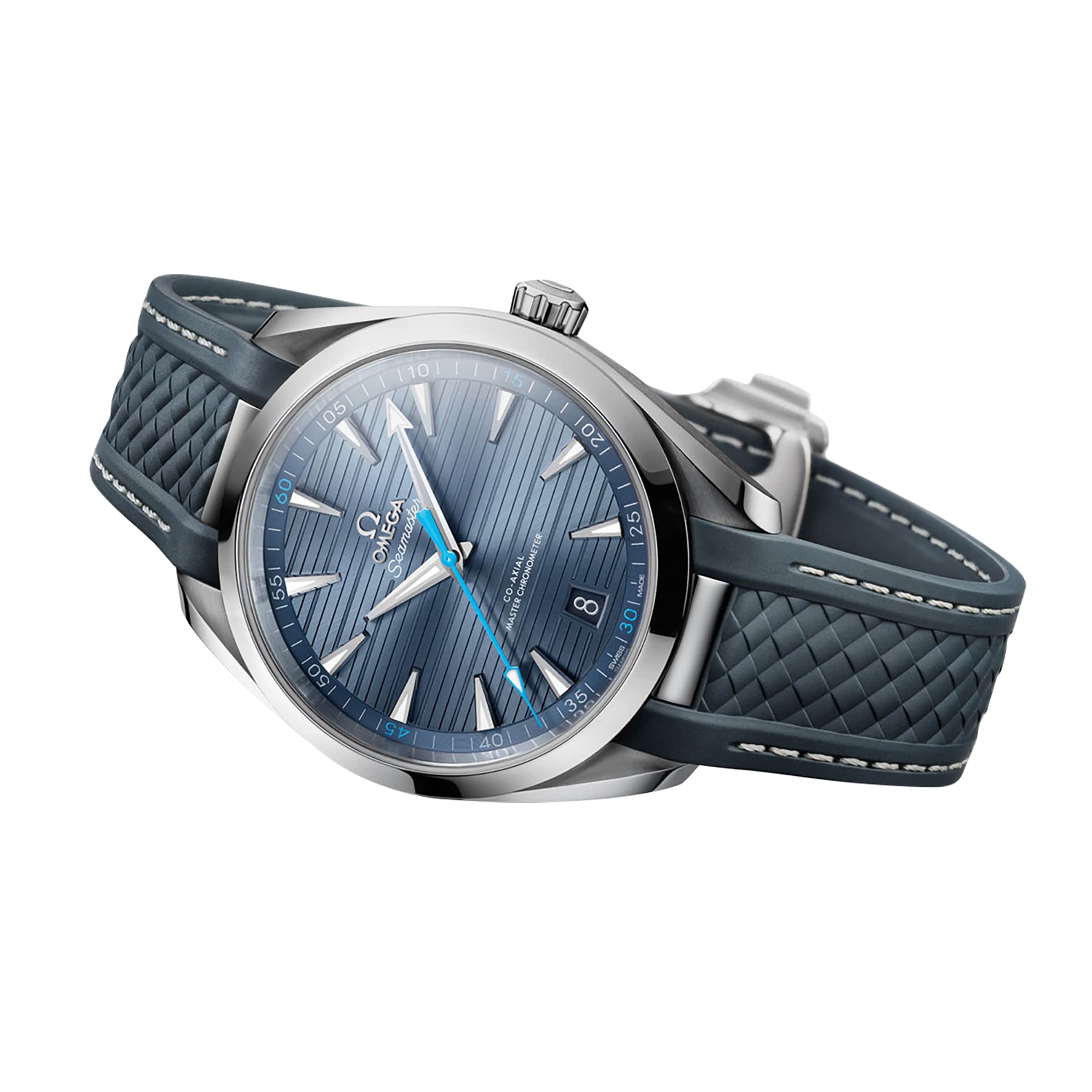 Replica Omega Seamaster Aqua Terra 150M Mens Blue Dial 41mm Automatic Co-Axial details O22012412103002