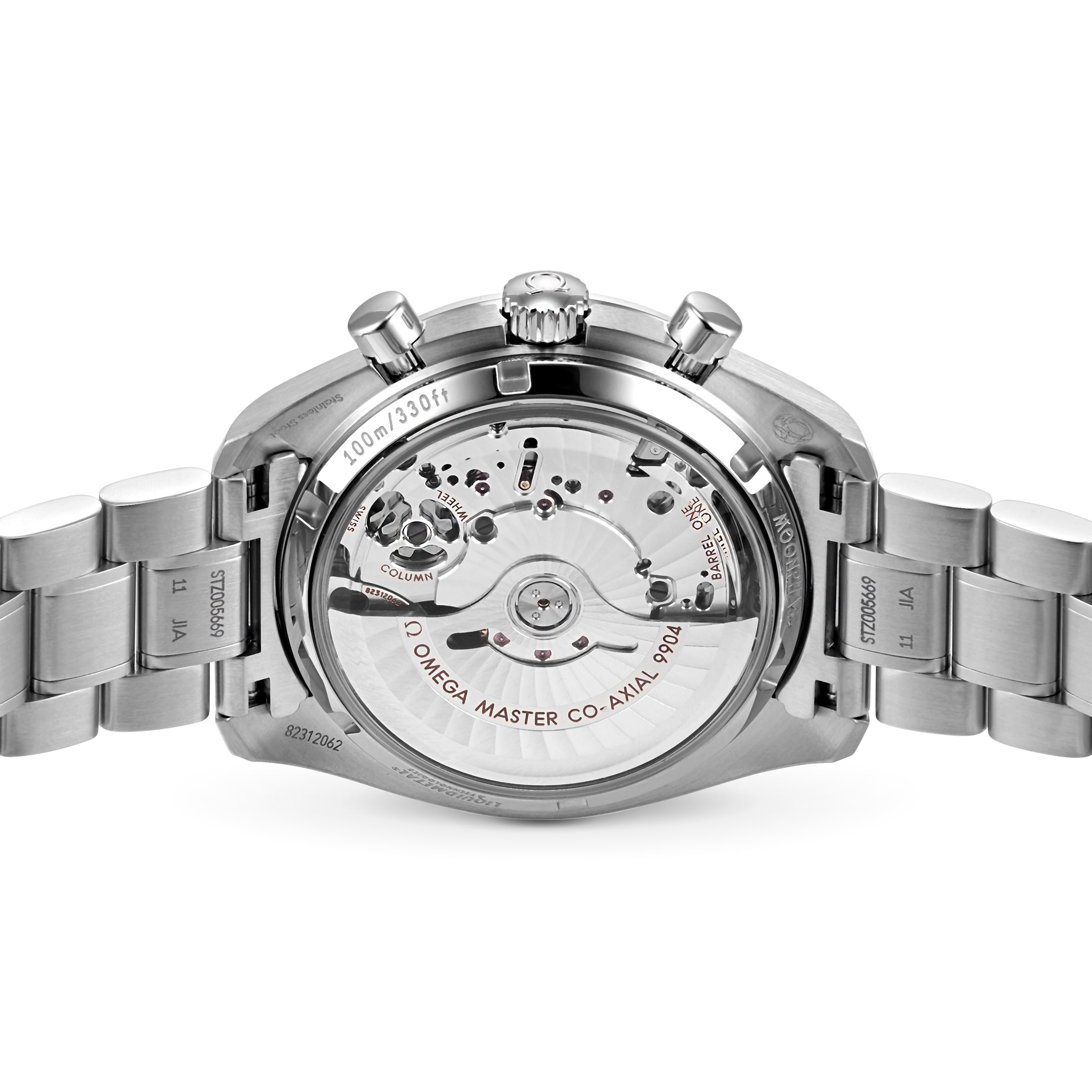 Replica Omega Speedmaster Mens 44.25mm Co-Axial Automatic Moonphase details O30430445201001