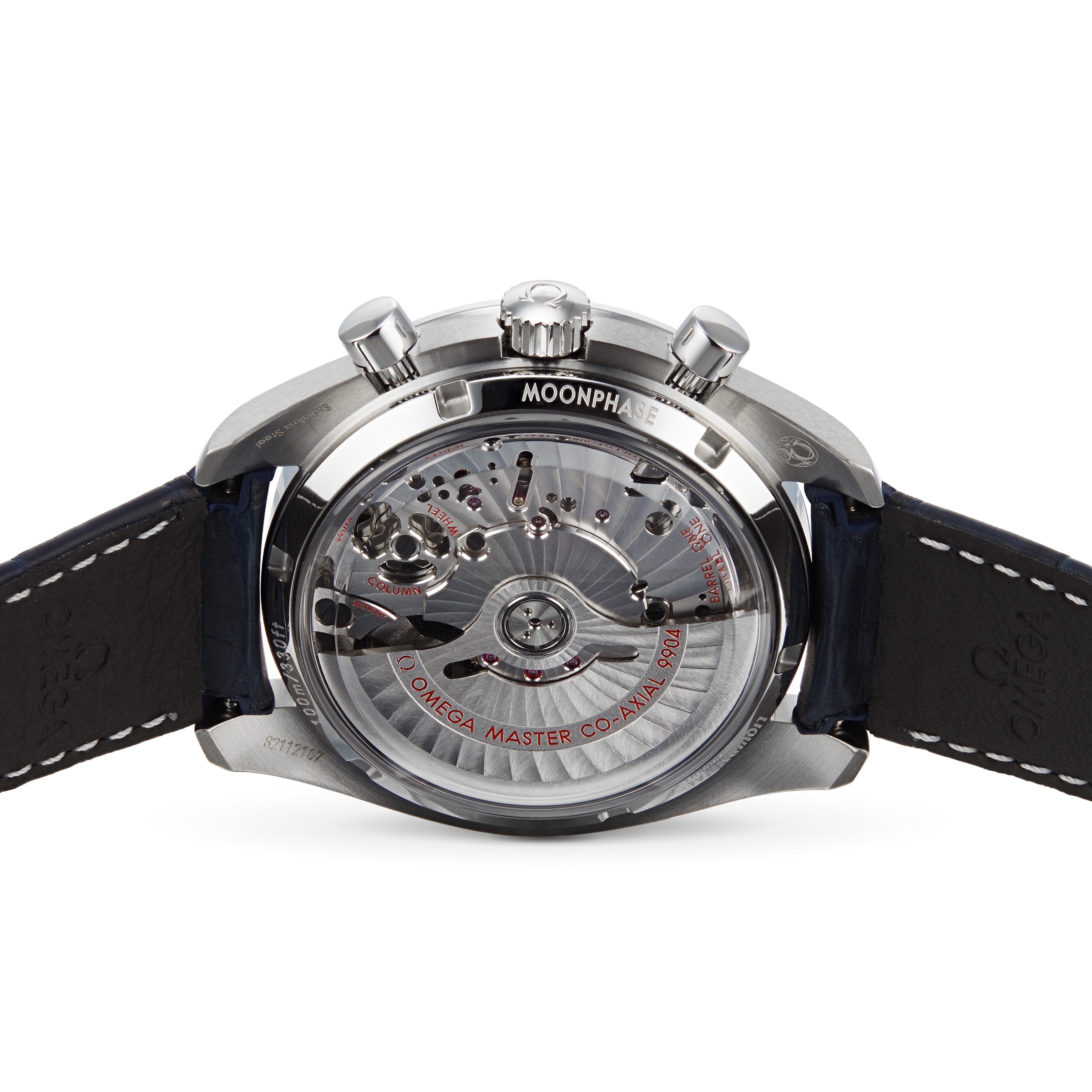 Replica Omega Speedmaster Moonphase Co-Axial Master Chronometer Chronograph Mens details O30433445203001