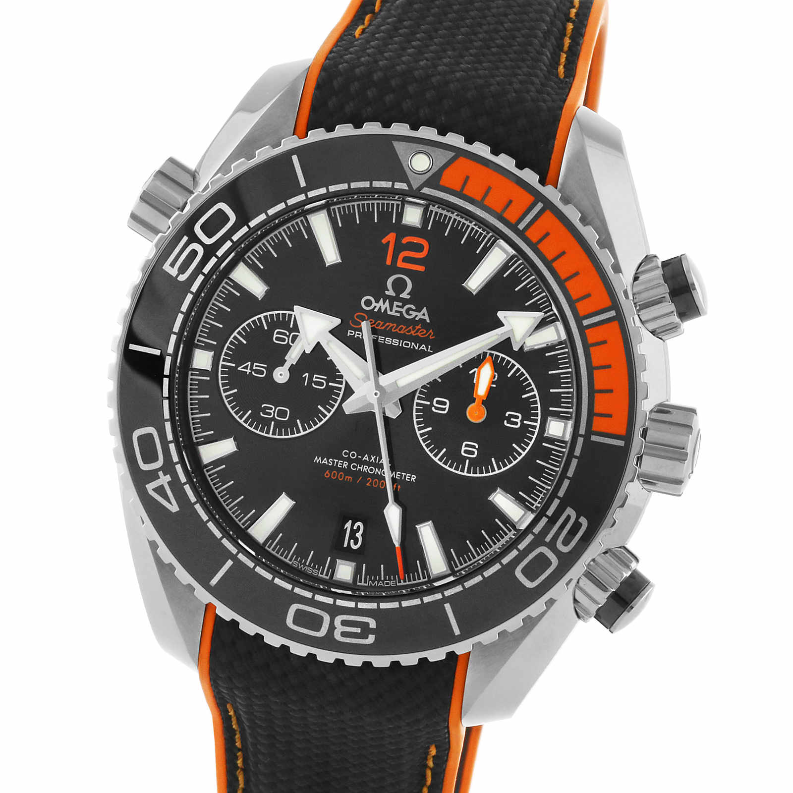 Replica Omega Seamaster Planet Ocean 600M Mens 45.5mm Automatic Co-Axial Divers details O21532465101001