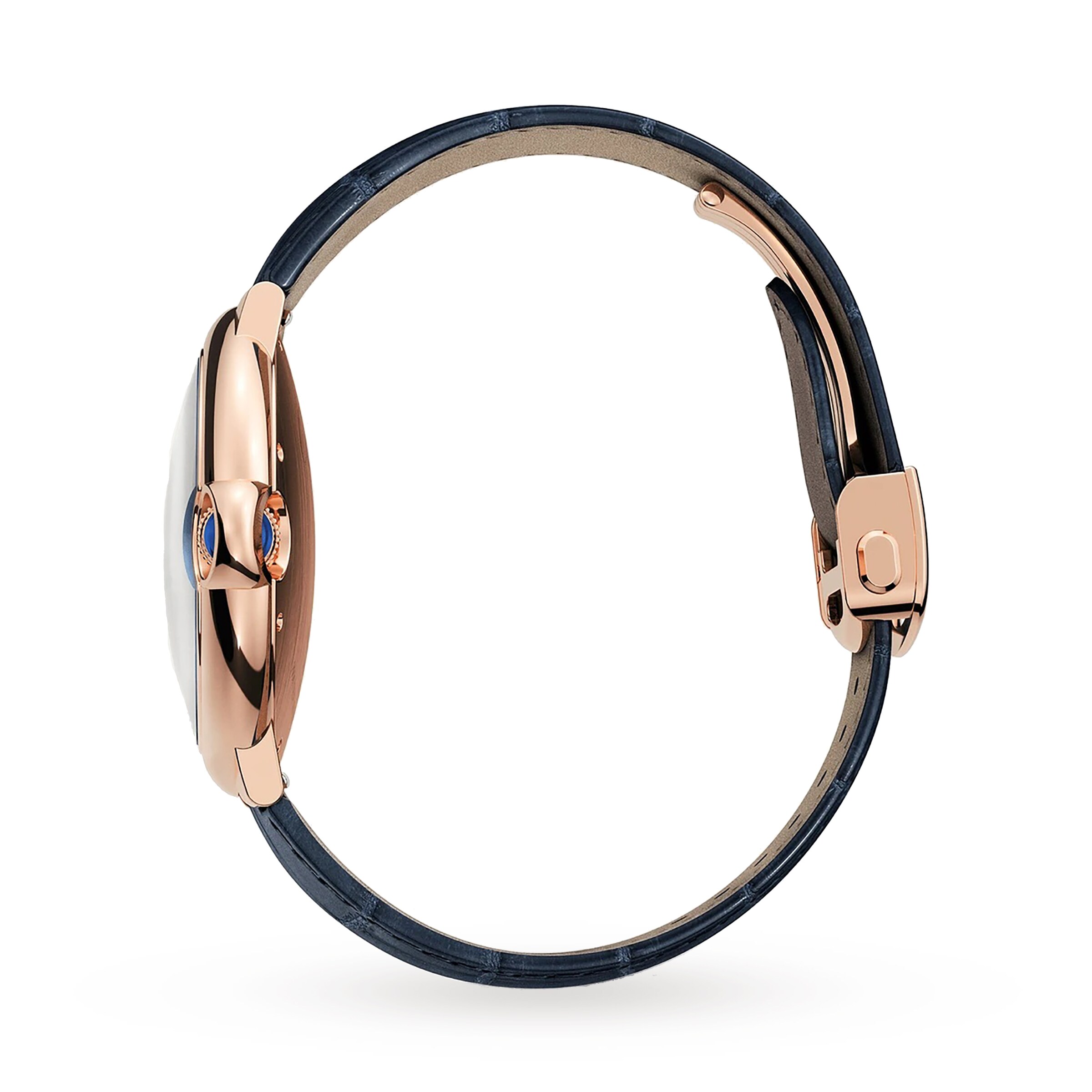 Replica Cartier Ballon Bleu de details 42 mm 18K rose gold leather WGBB0036 3 Replica Cartier Ballon Bleu de details 42 mm 18K rose gold leather WGBB0036