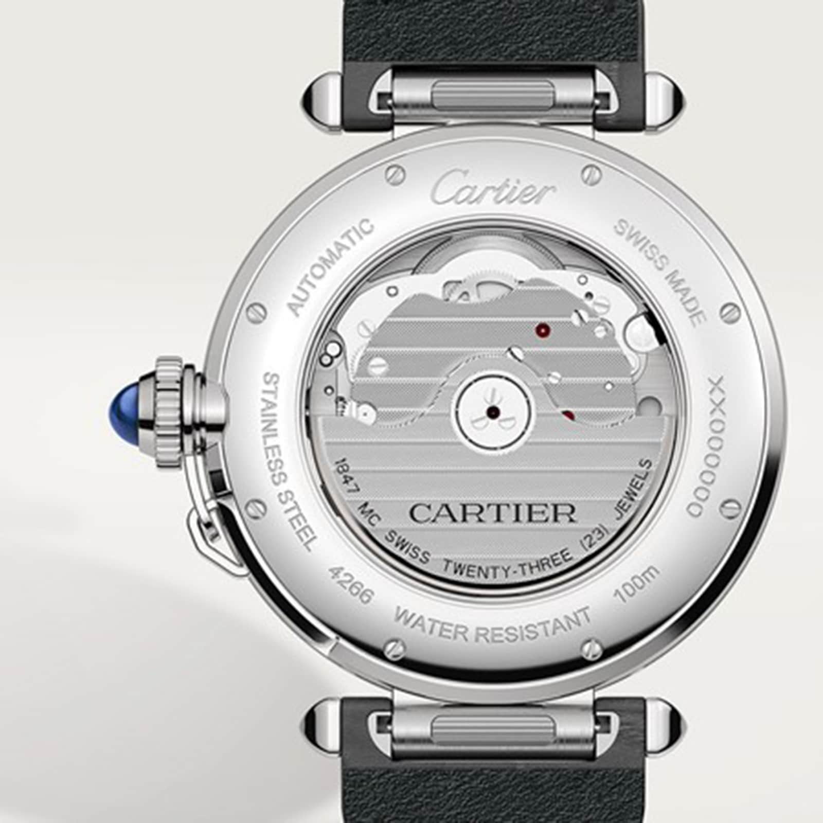 Replica Cartier Pasha De Cartier details 41mm Automatic Movement Steel 2 Interchangeable Leather Straps WSPA0010 3 Replica Cartier Pasha De Cartier details 41mm Automatic Movement Steel 2 Interchangeable Leather Straps WSPA0010