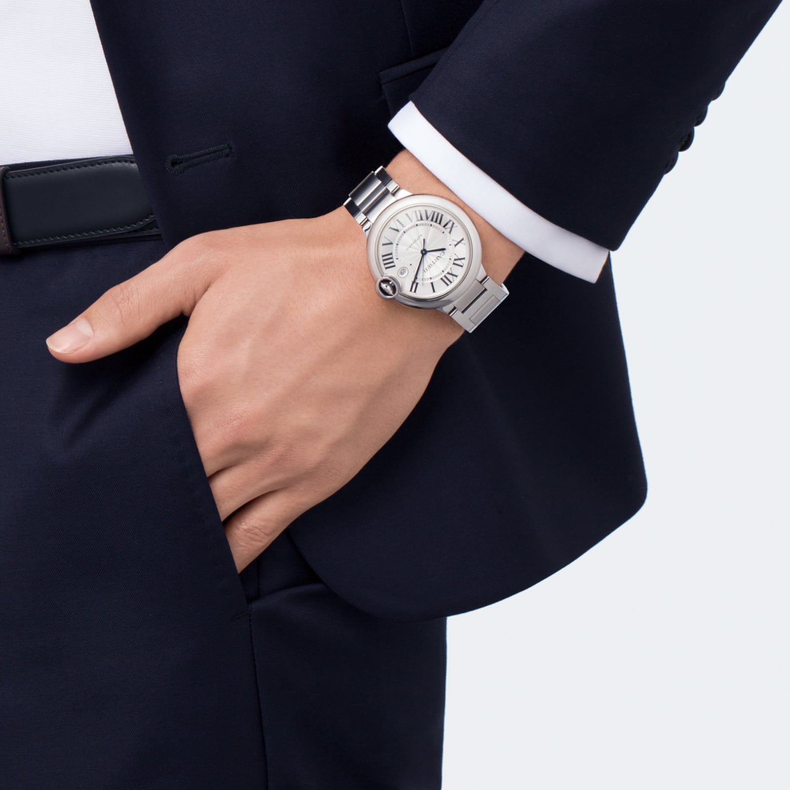 Replica Cartier Ballon Bleu De Cartier details 42mm Automatic Movement Steel WSBB0049