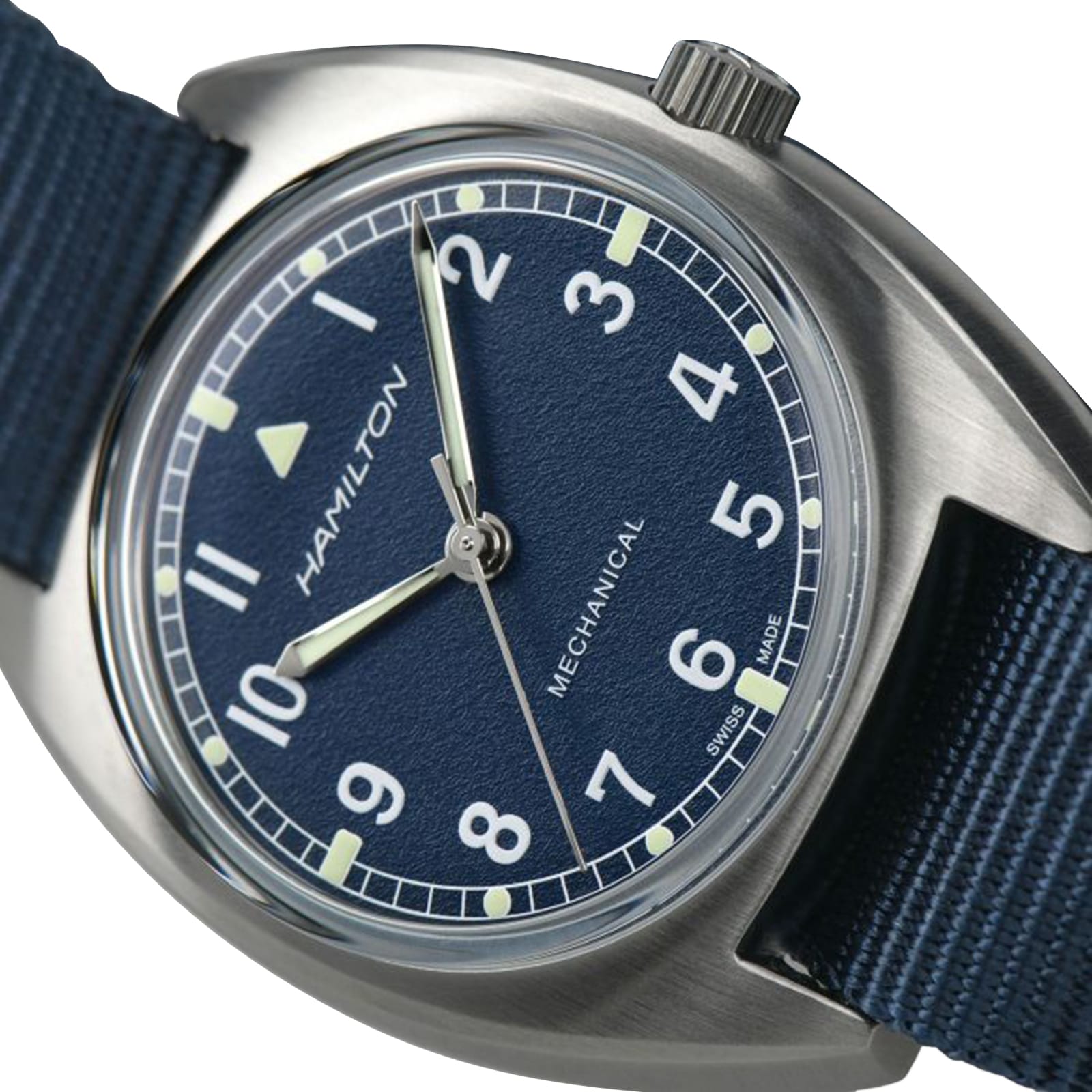 Replica Hamilton Khaki Aviation Pilot Pioneer 36mm Mens details - Blue H76419941