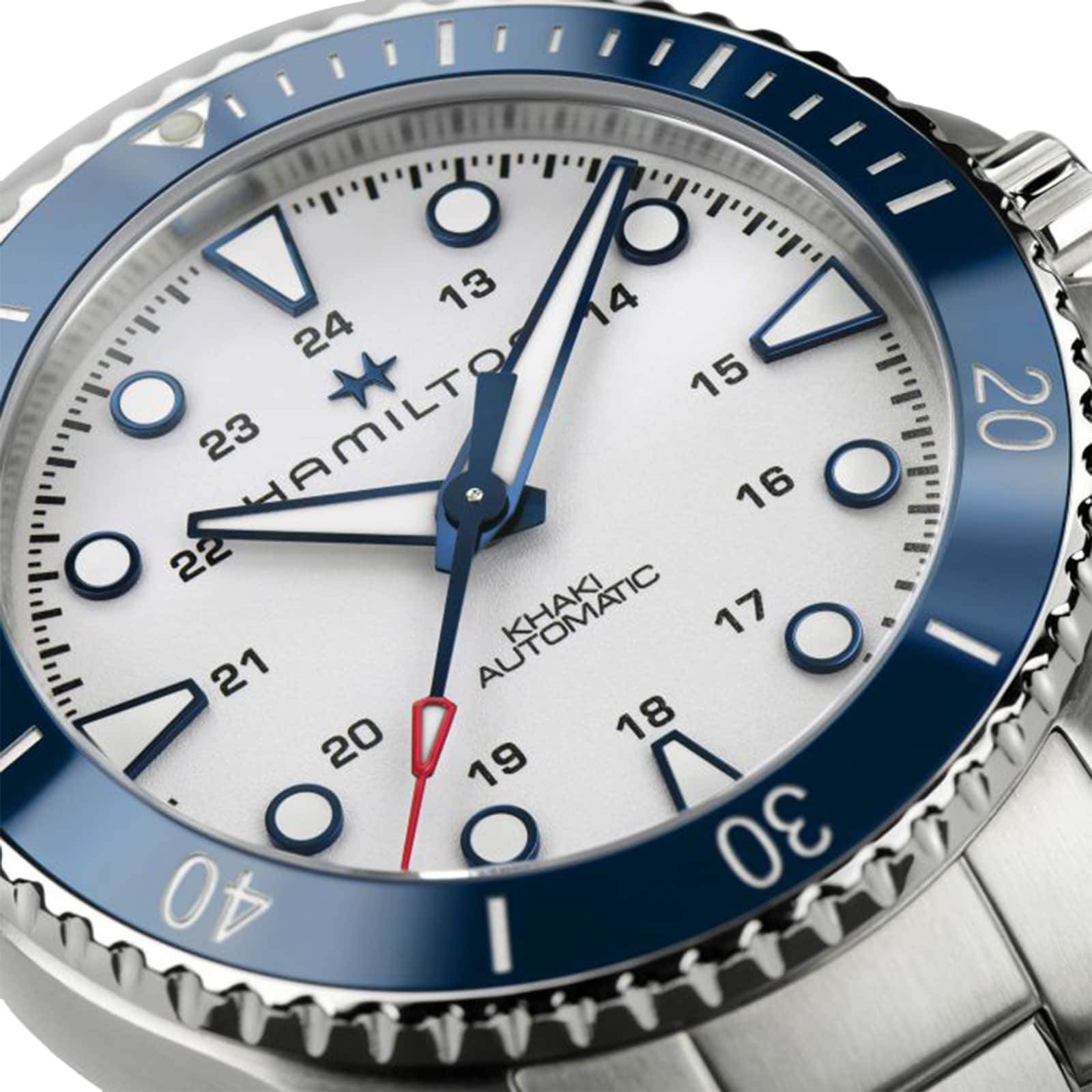 Replica Hamilton Khaki Navy Scuba Auto Silver Dial Stainless Steel Bracelet 43mm H82505150