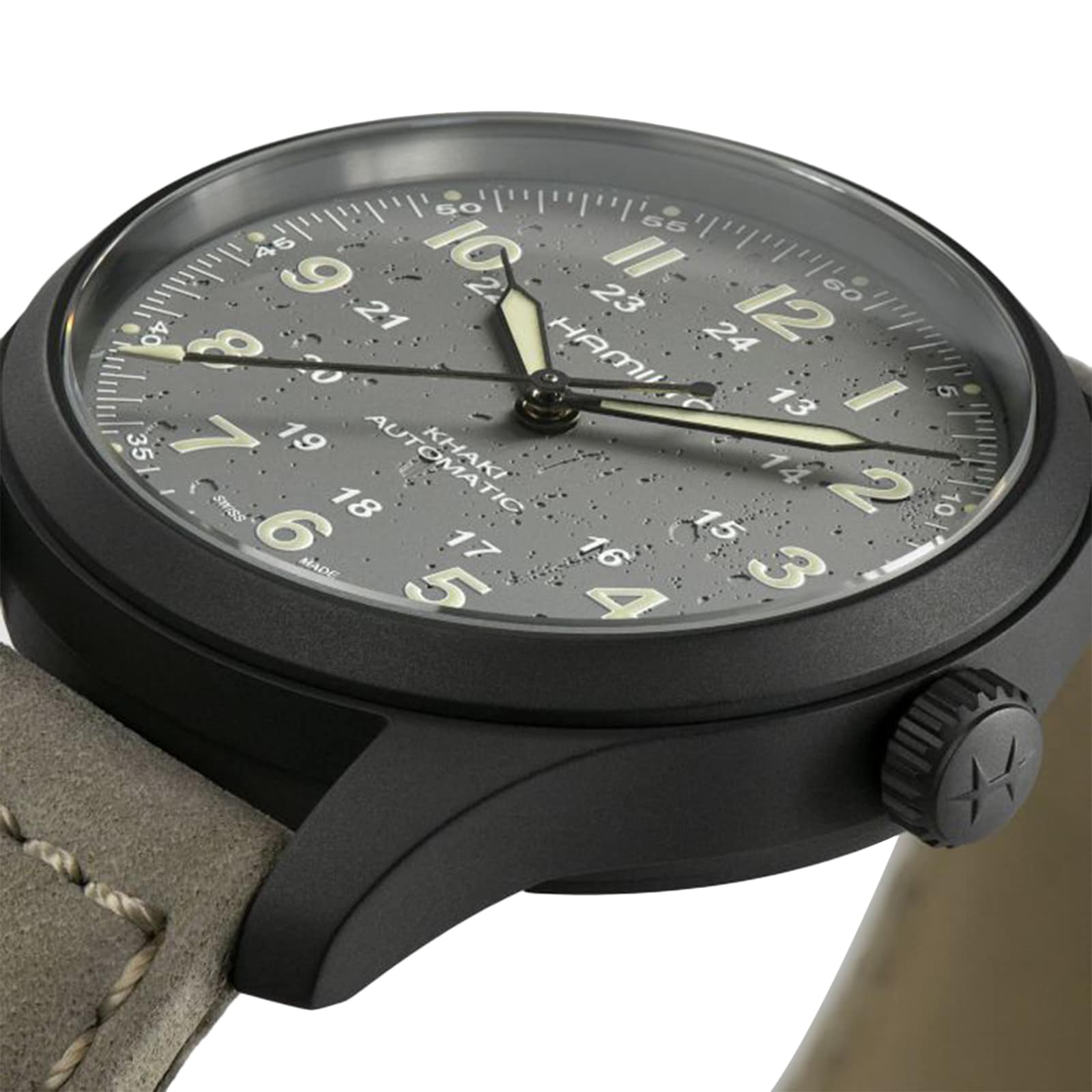 Replica Hamilton Khaki Field Titanium Grey dial Grey Strap 38mm H70215880