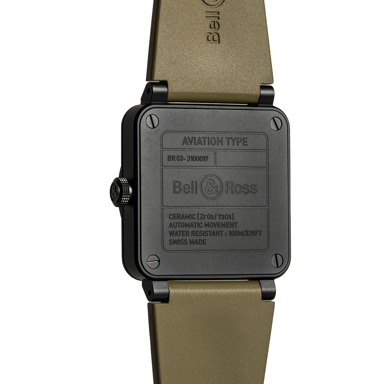 Replica Bell & Ross BR 03 Military Ceramic 41mm BR03A-MIL-CE/SRB