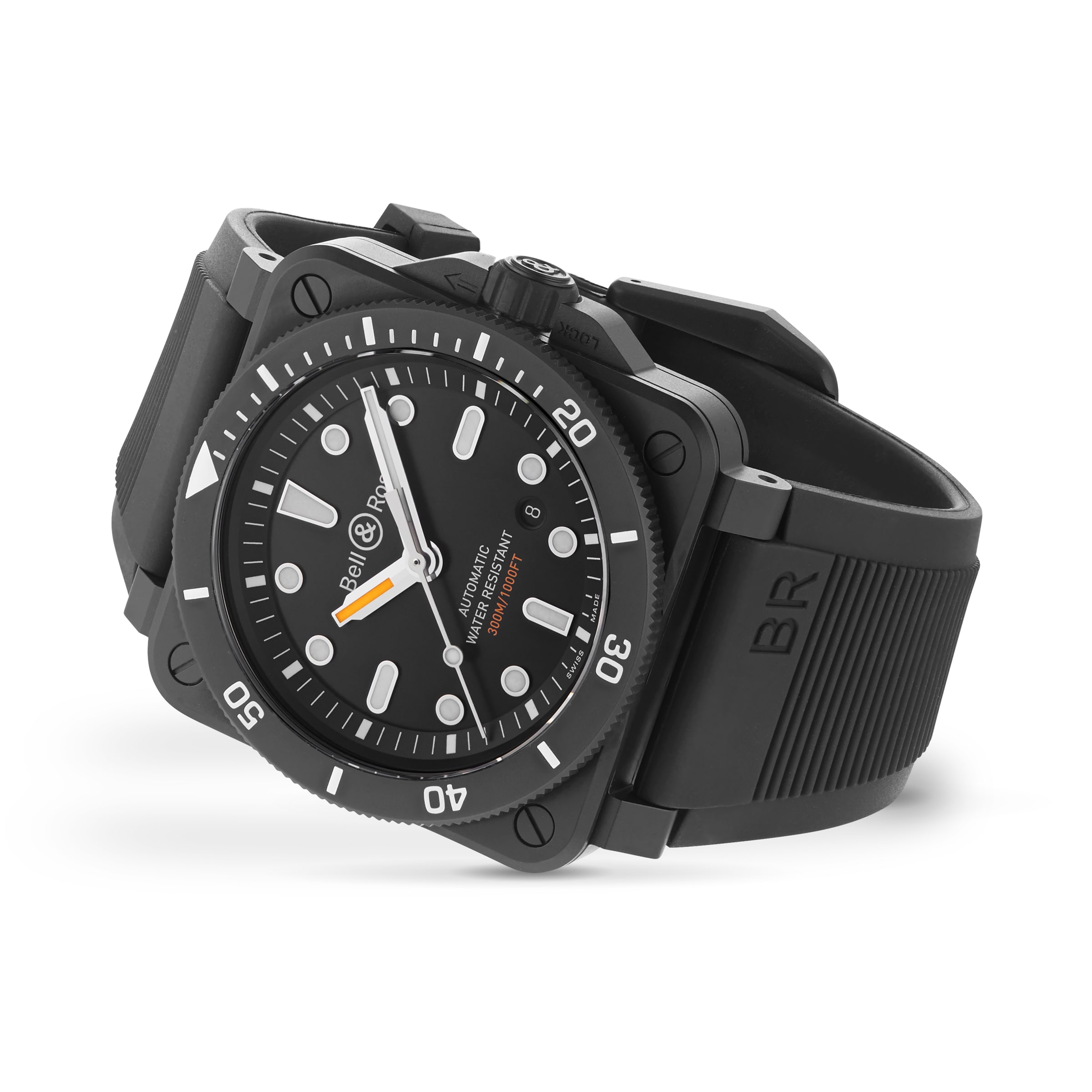 Replica Bell & Ross BR 03-92 Diver Black Matte 42mm Mens details BR0392-D-BL-CE/SRB