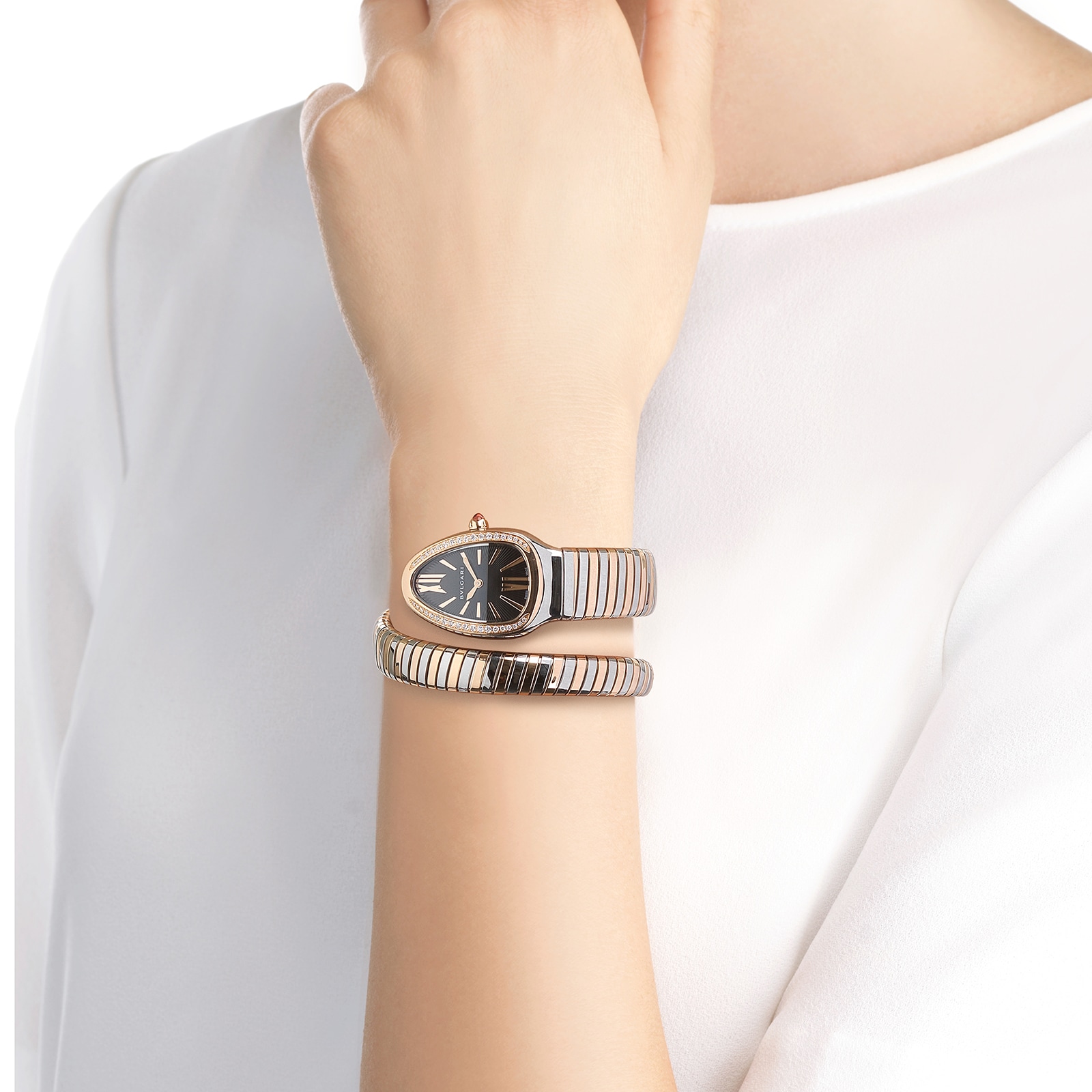 Replica Bvlgari Serpenti Tubogas details 102098