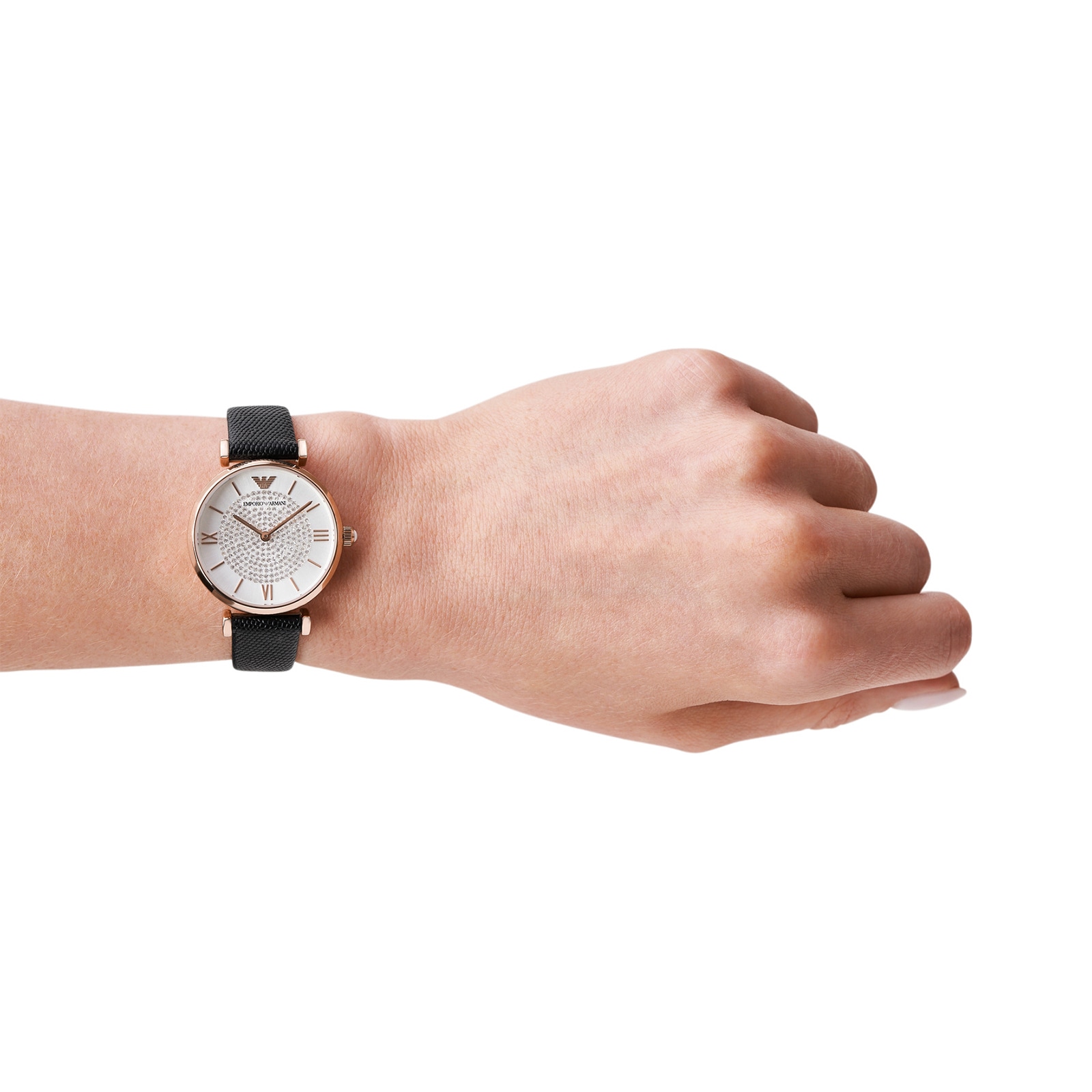 Replica Emporio Armani Ladie's Leather Strap details AR11387 3 Replica Emporio Armani Ladie's Leather Strap details AR11387