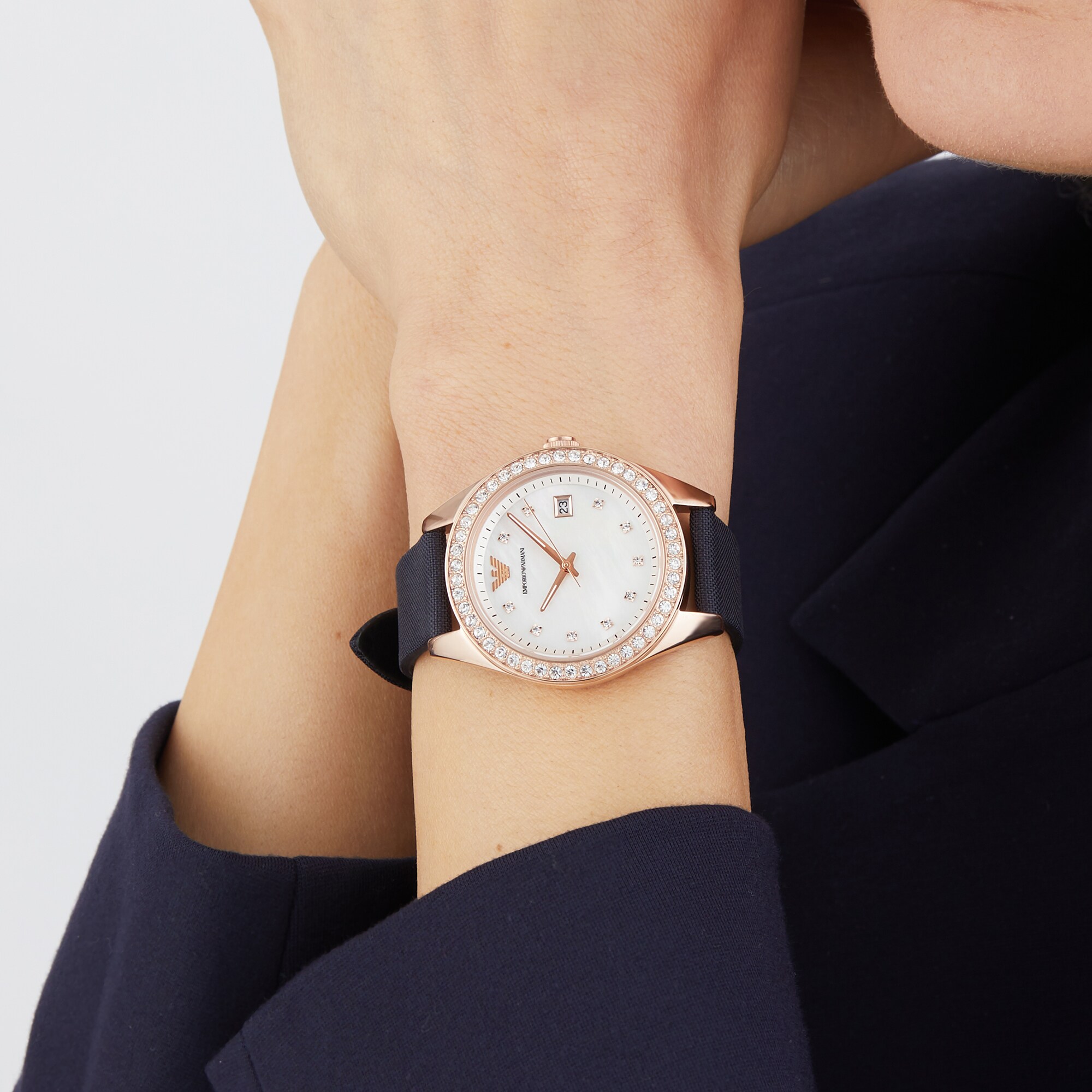 Replica Emporio Armani Leo 36mm Ladies details AR11448 3 Replica Emporio Armani Leo 36mm Ladies details AR11448