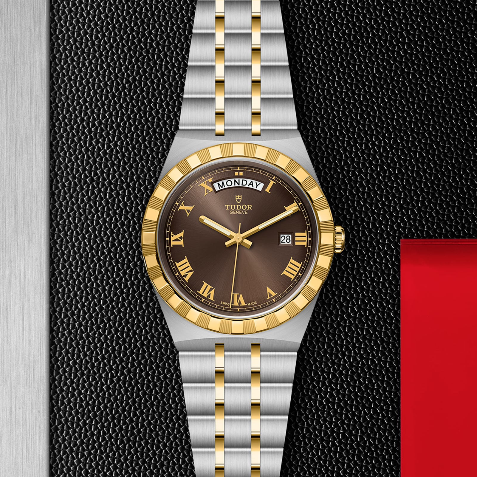 Replica Tudor Royal S G 41mm Steel Case Chocolate Brown Dial M28603-0007